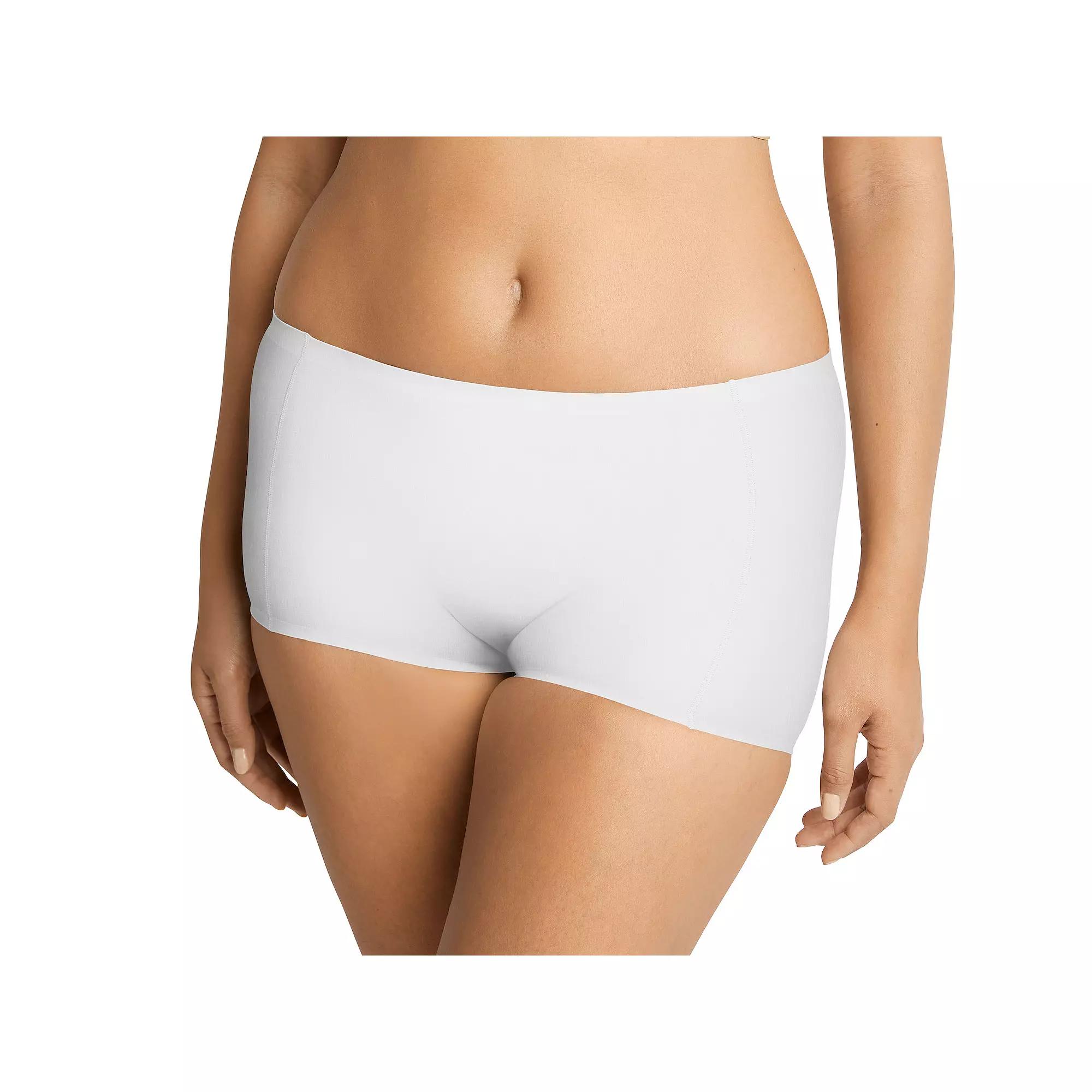 Women's Bali® Comfort Revolution® Soft Touch Boyshort Panty DFSTBS, Size: 8, White Product Image