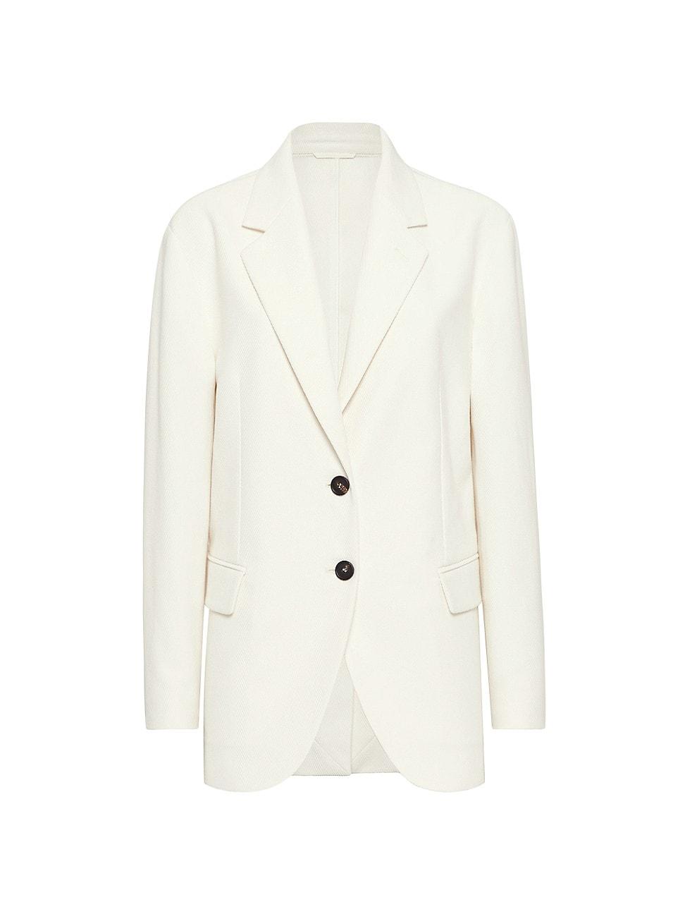 Womens Cotton and Linen Cavalry Blazer Product Image