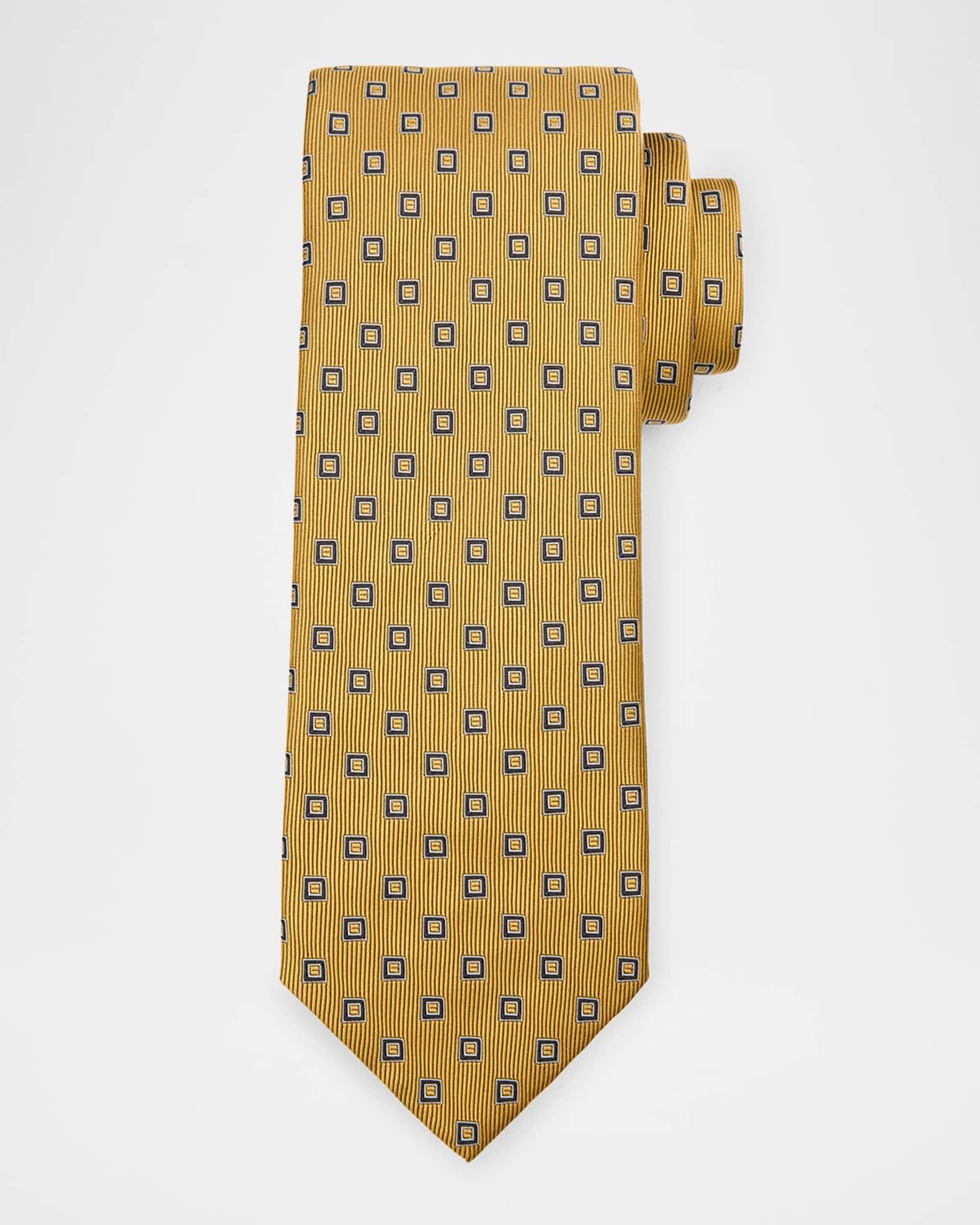 Men's Woven Square Silk Tie Product Image