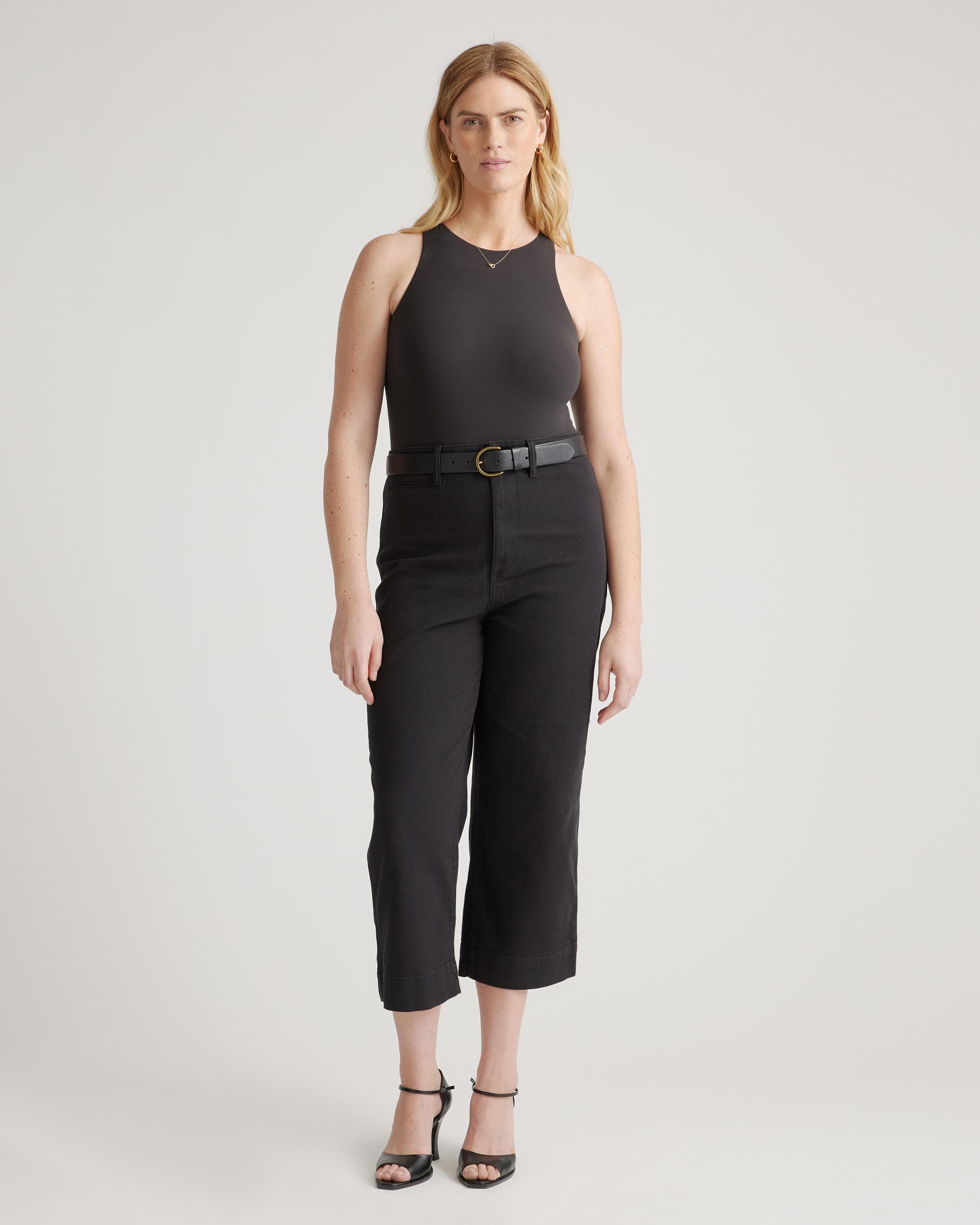 Quince | Women's Second Skin High Neck Bodysuit Size XS, Nylon/Spandex Product Image