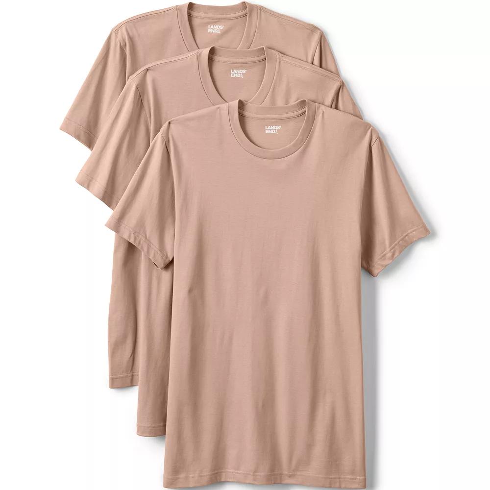 Men's Lands' End Crewneck 3-Pack Undershirt,  Product Image