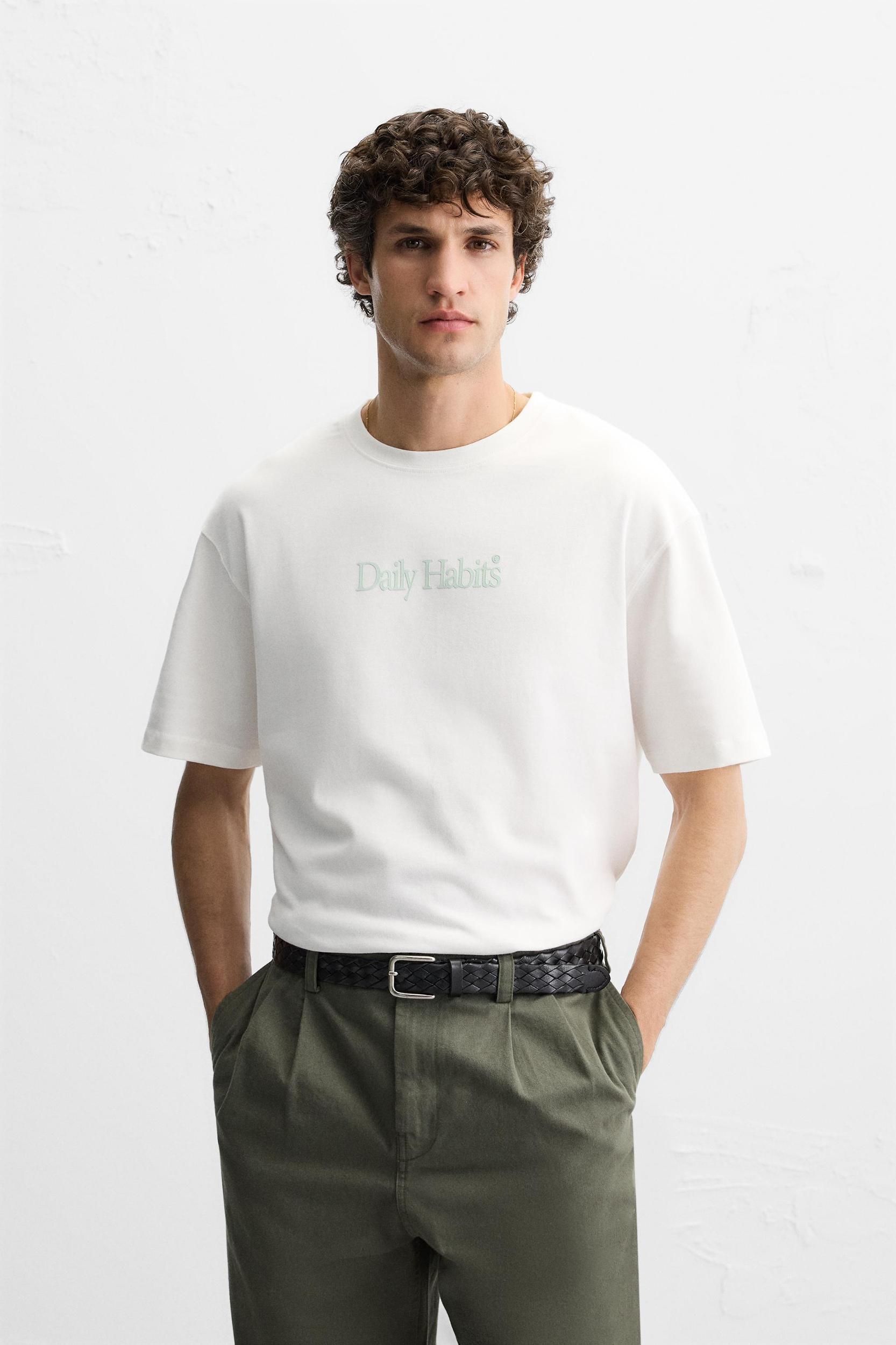 TEXT PRINT T-SHIRT Product Image
