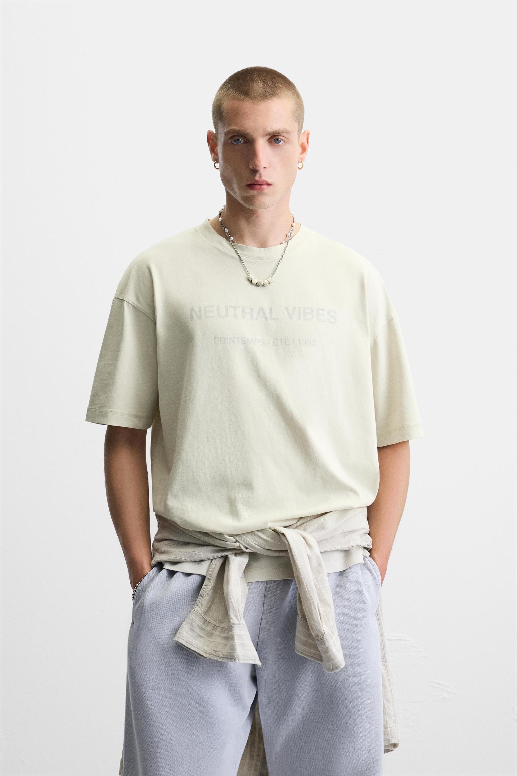 WASHED TEXT T-SHIRT Product Image