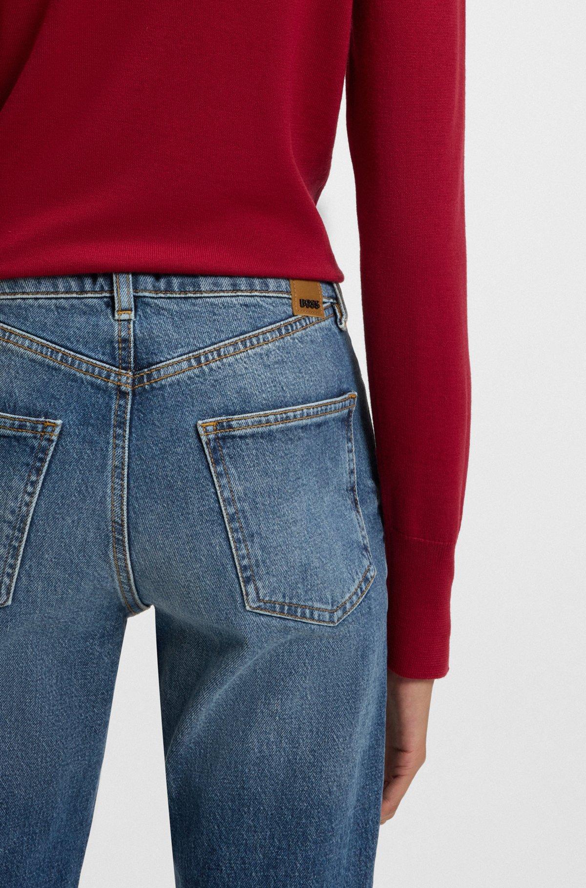 Slim-fit jeans in blue comfort-stretch denim Product Image