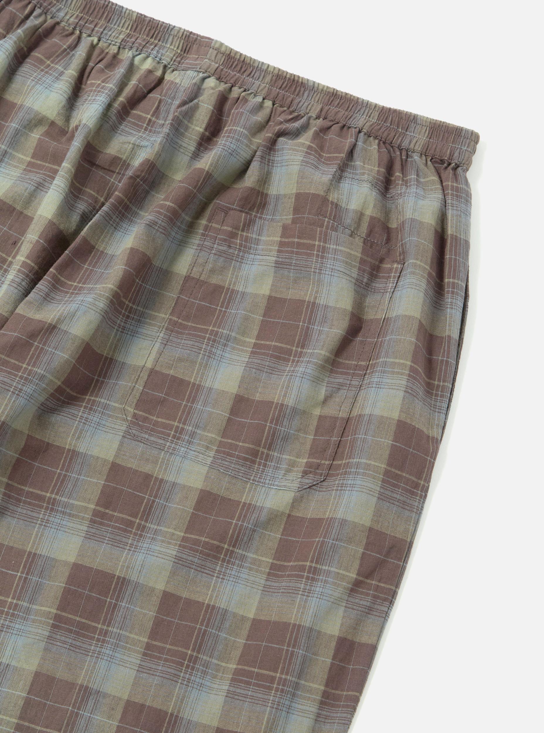 Green/Brown Check Pyjama Pant Product Image