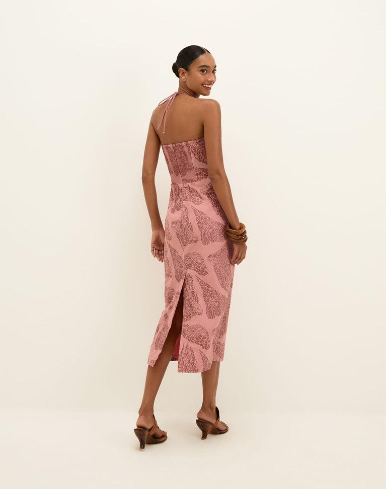 Yara Midi Dress - Embroidered Sweet Heart Product Image