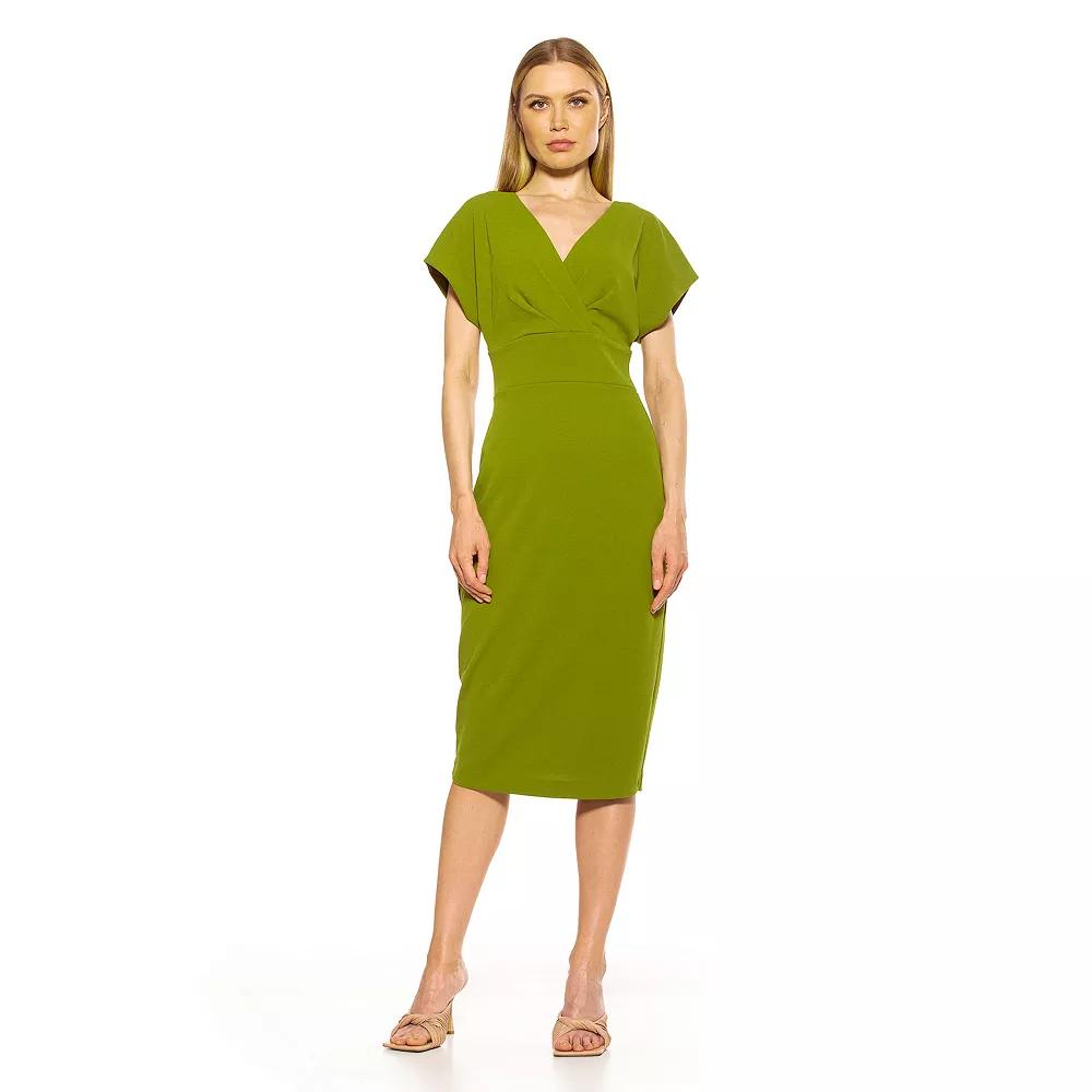 Women's ALEXIA ADMOR Naomi Draped Sheath Dress,  Product Image