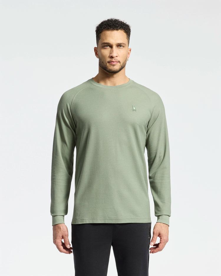 MENS TAYLOR PIQUE LONG SLEEVE TEE - B6T580F200 Product Image