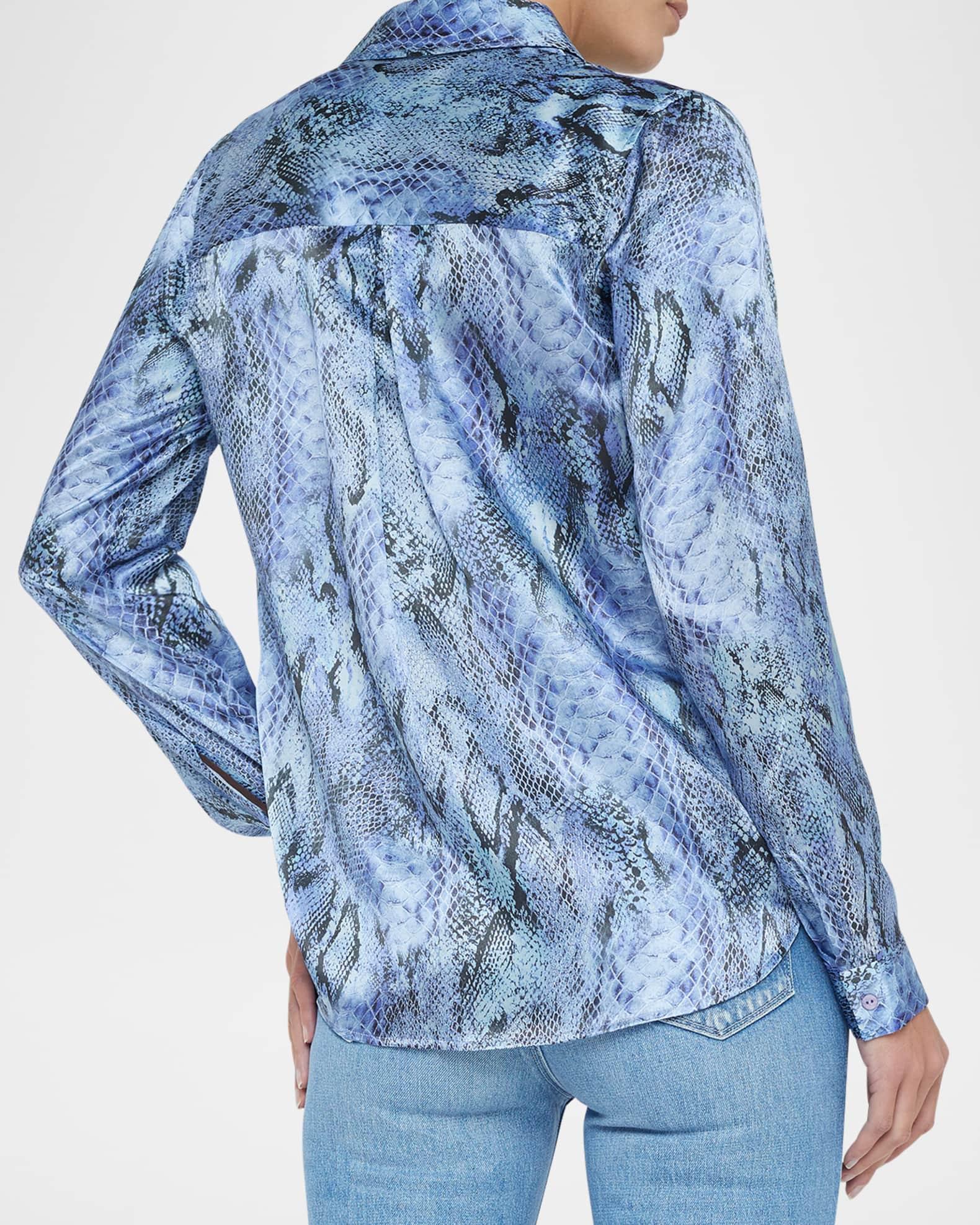 Tyler Snake Silk Blouse Product Image