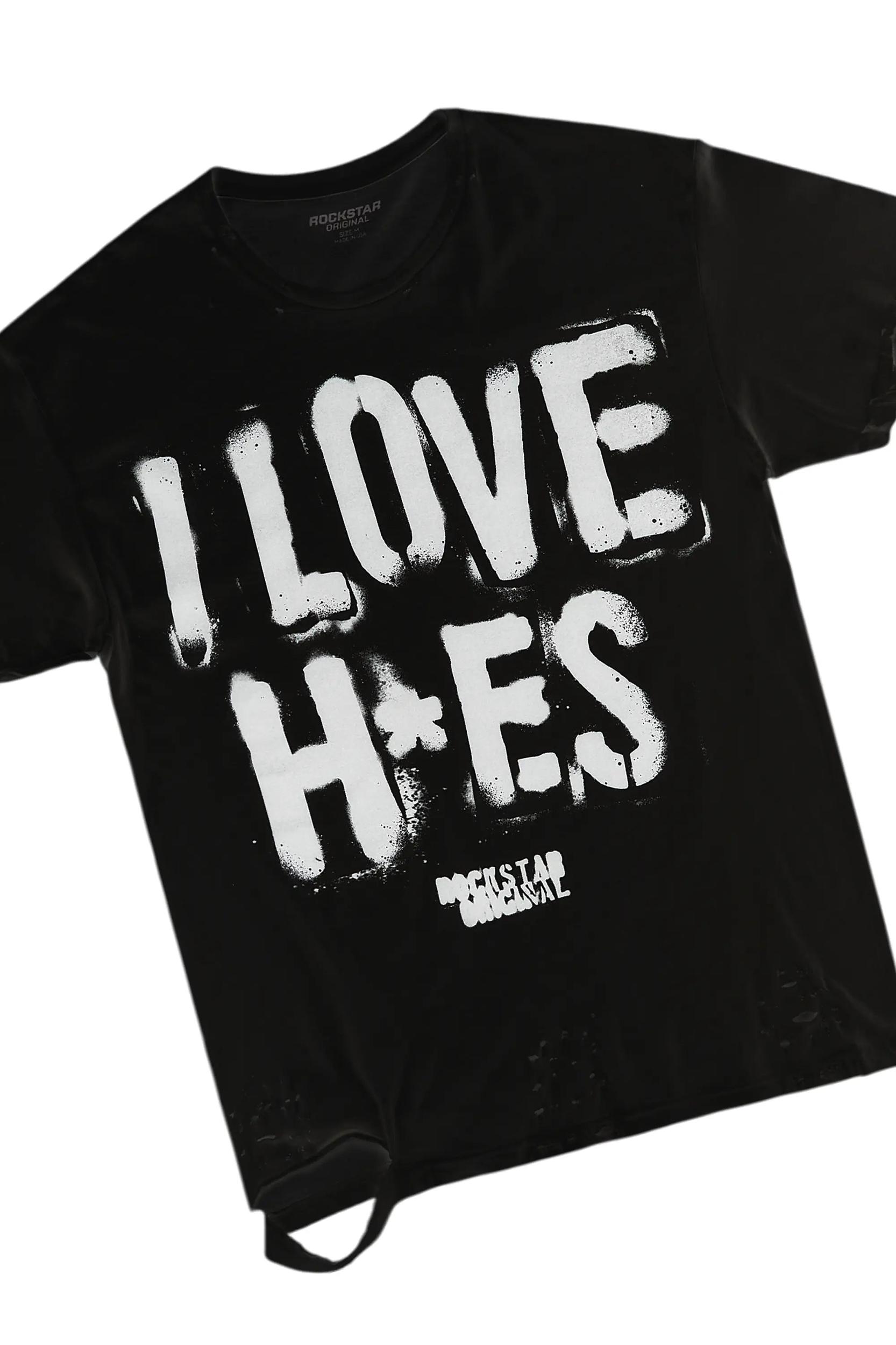 Banyan Black T-Shirt & Burain Baggy Fit Jean Bundle Male Product Image