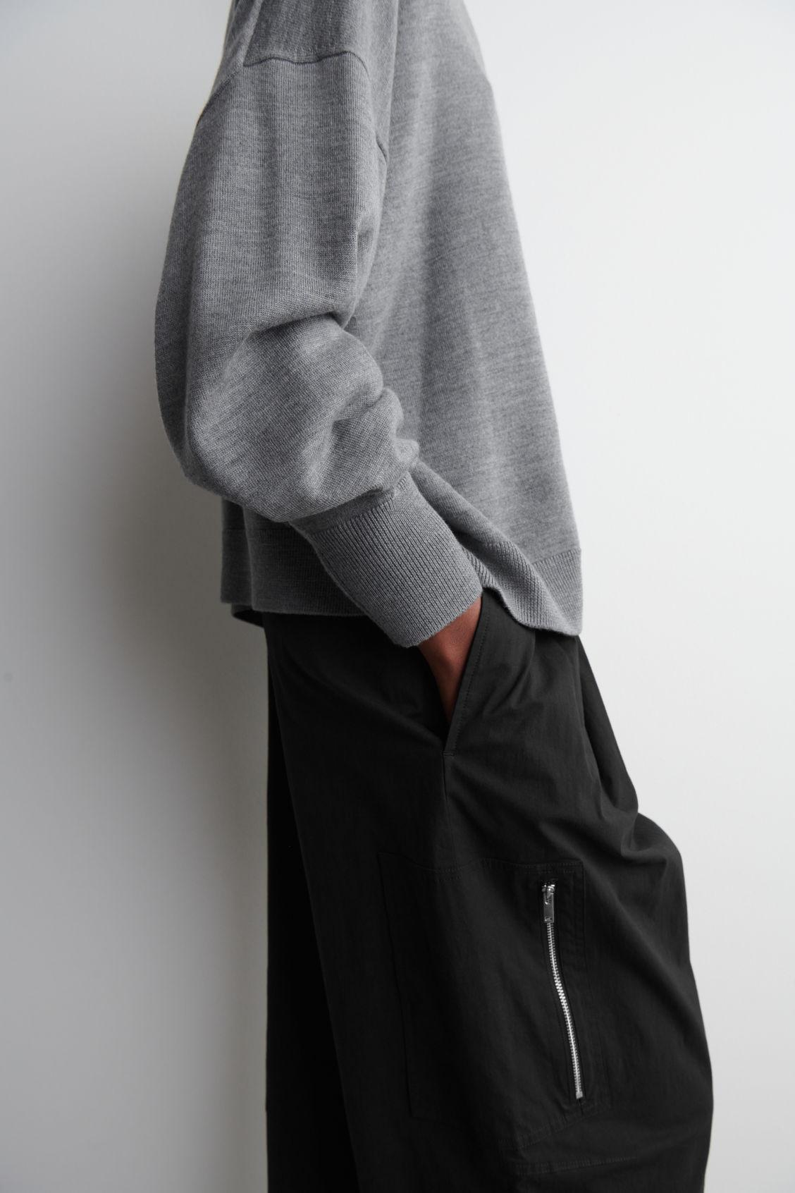 MERINO WOOL CREW-NECK SWEATER Product Image