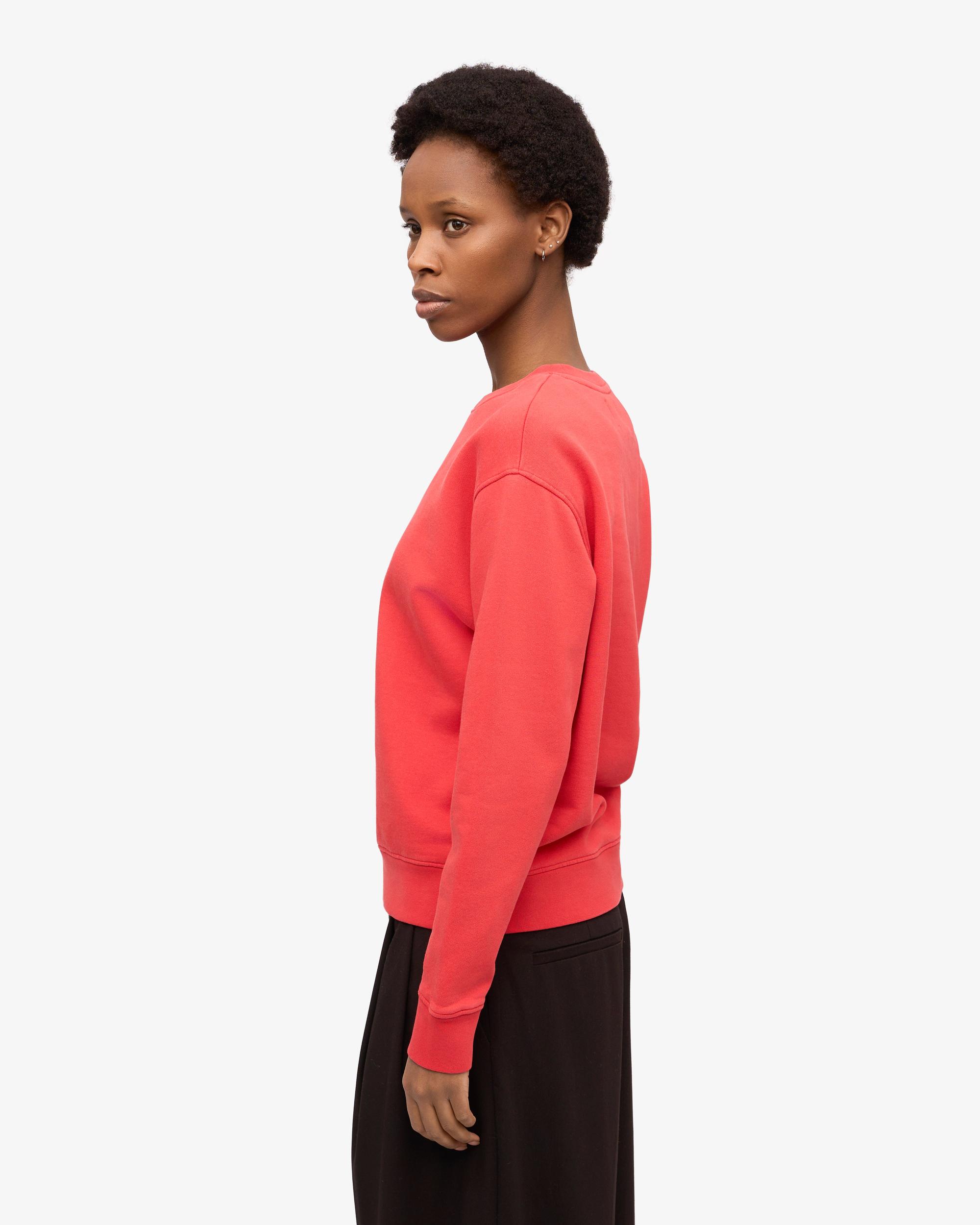 Women Classic Organic Crew - Red Tangerine Product Image