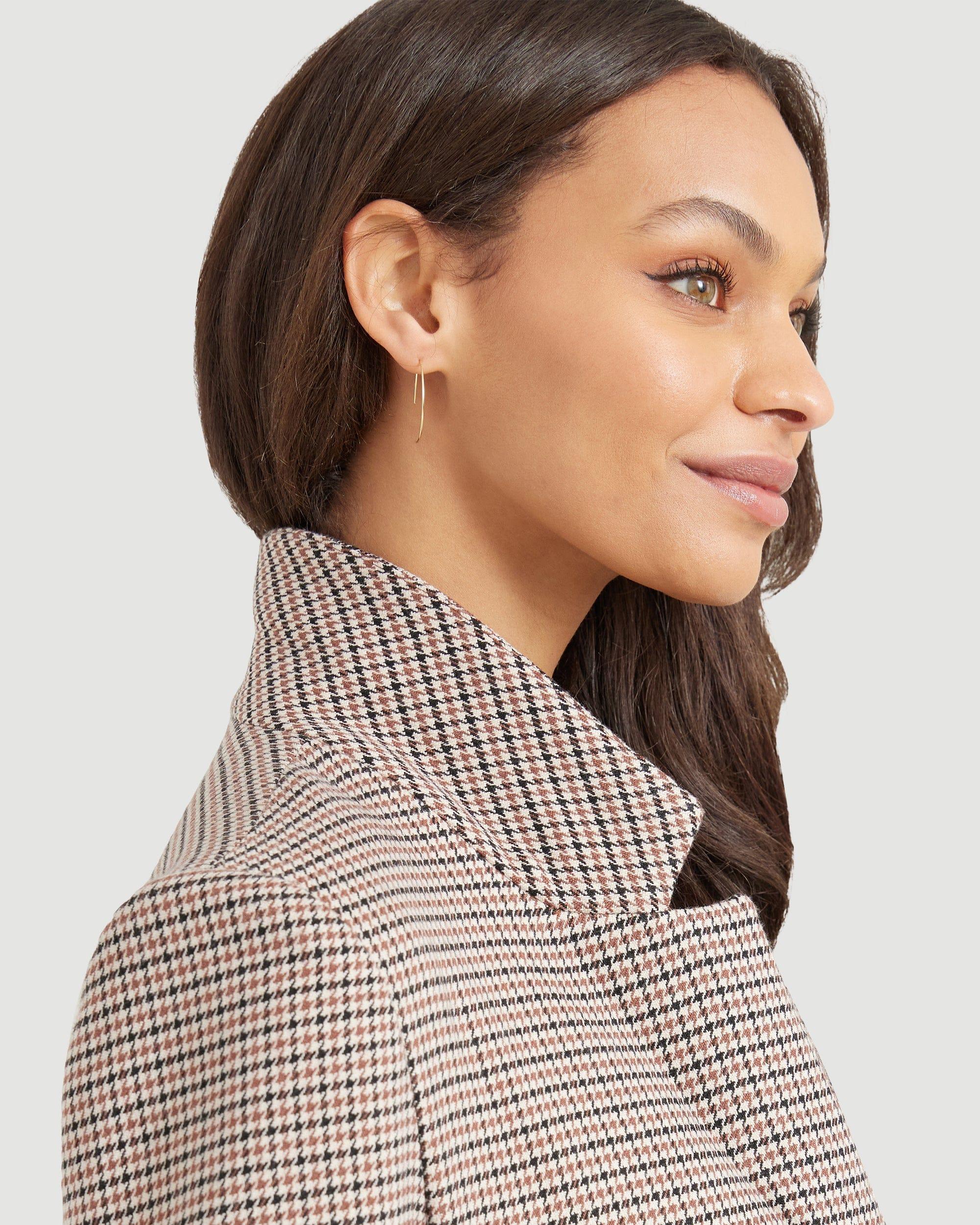 Sterling Silver Wishbone Threader Earrings Product Image