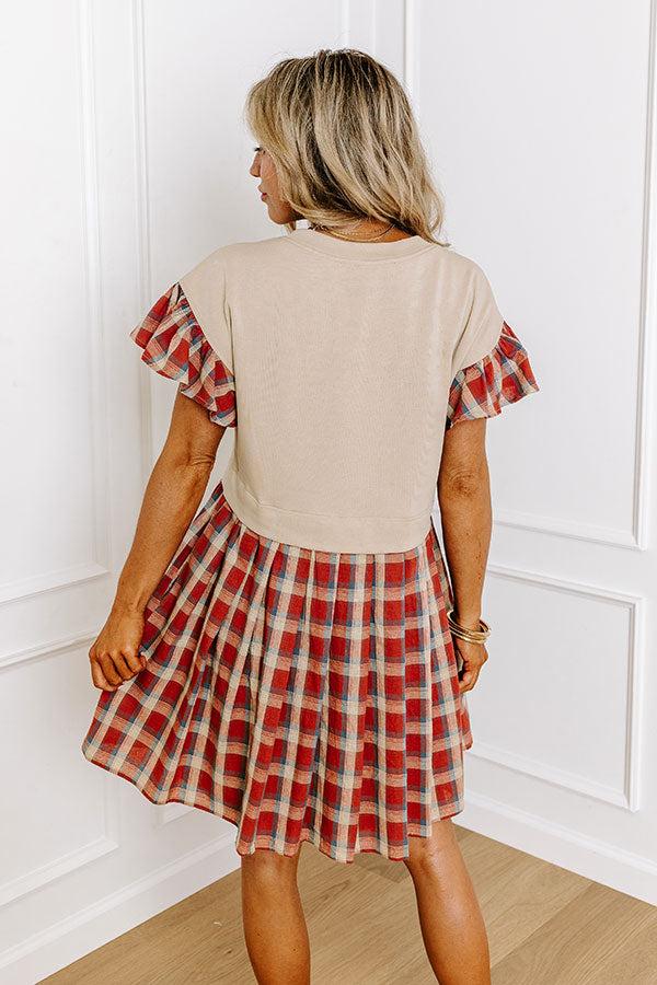 Plaid Pursuit Mini Dress Product Image