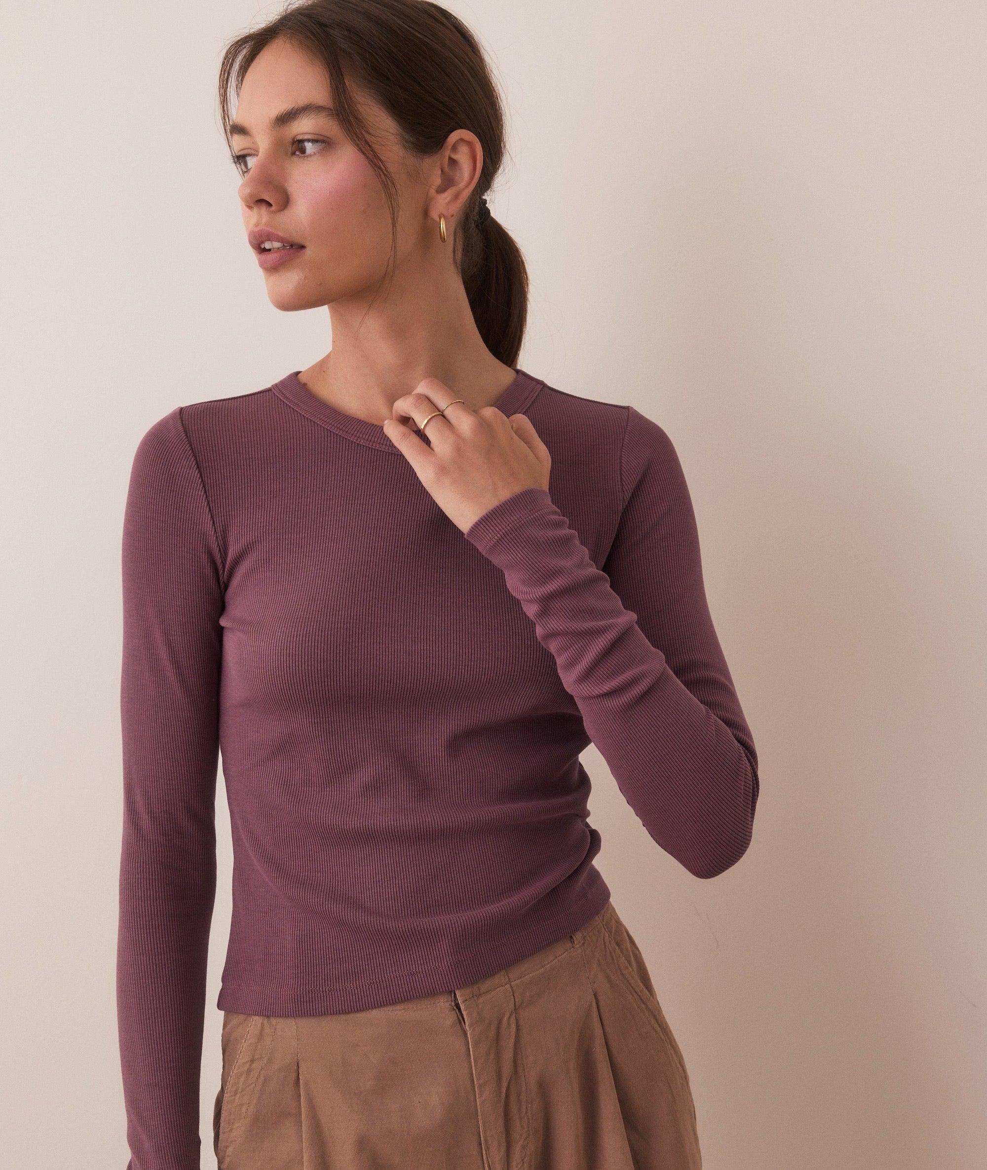 Lexi Rib Sun-In Longsleeve Crew Tee Product Image