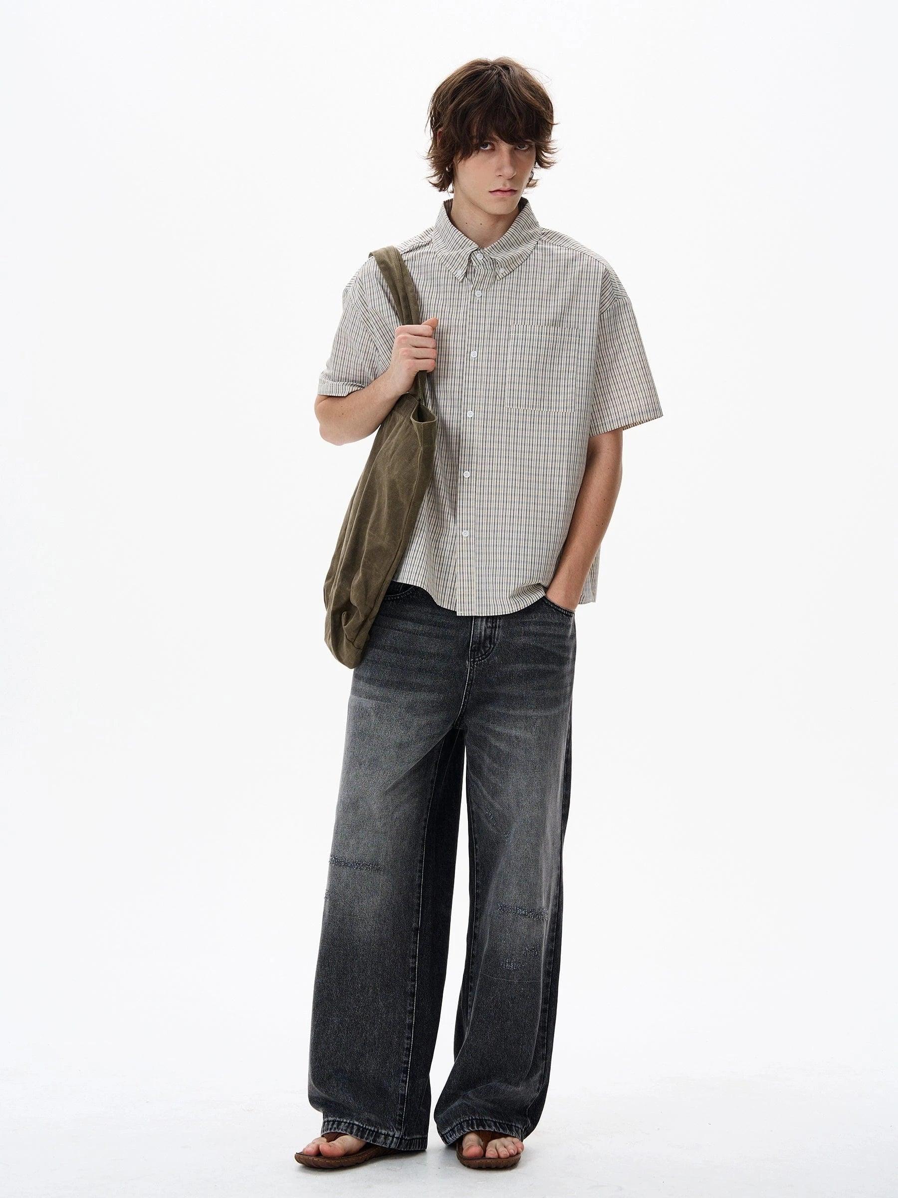 RT No. 18129 PLAID SHORT SLEEVE SHIRT Product Image