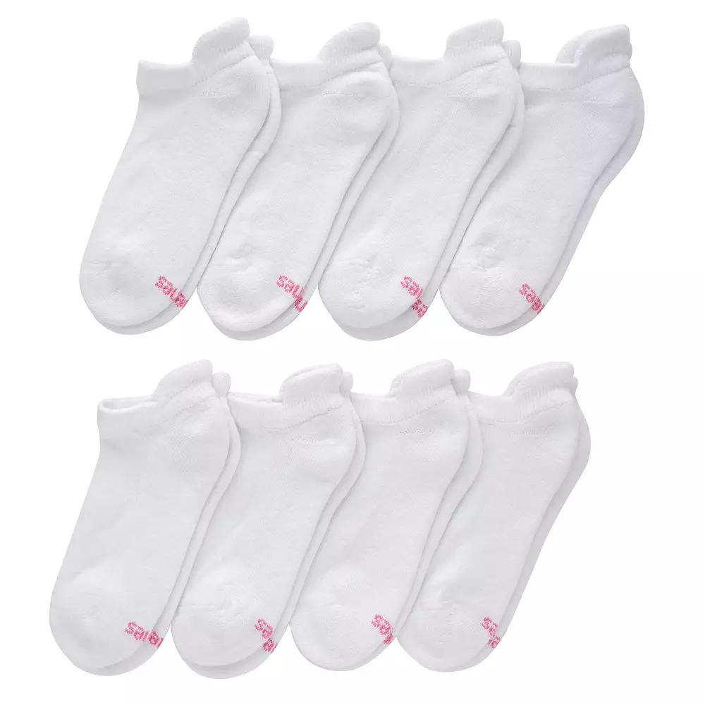 Women's Hanes® 8 Pairs Ultimate No Show Socks with Heel Shield - HWUCH8,  Product Image
