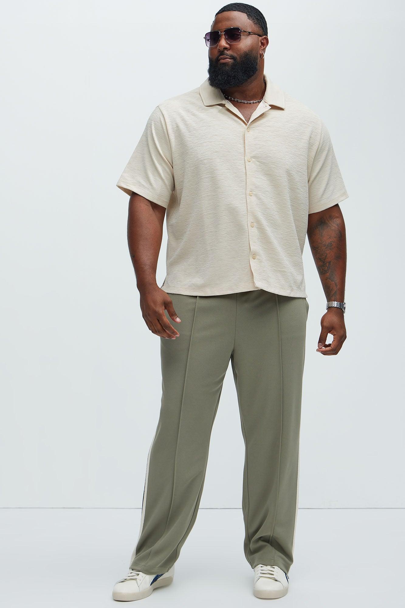 Blaze Textured Shirt - Oatmeal Product Image