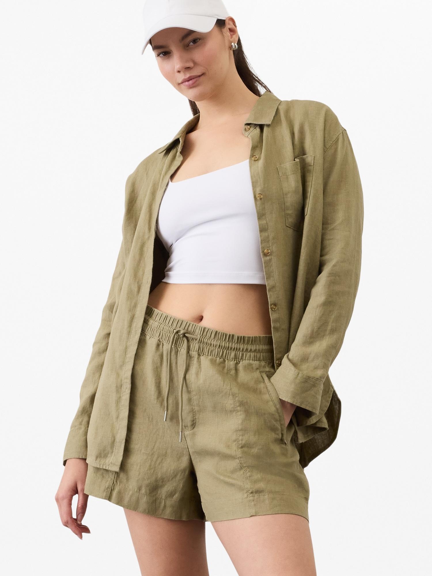 Retreat Linen Mid Rise Short Product Image