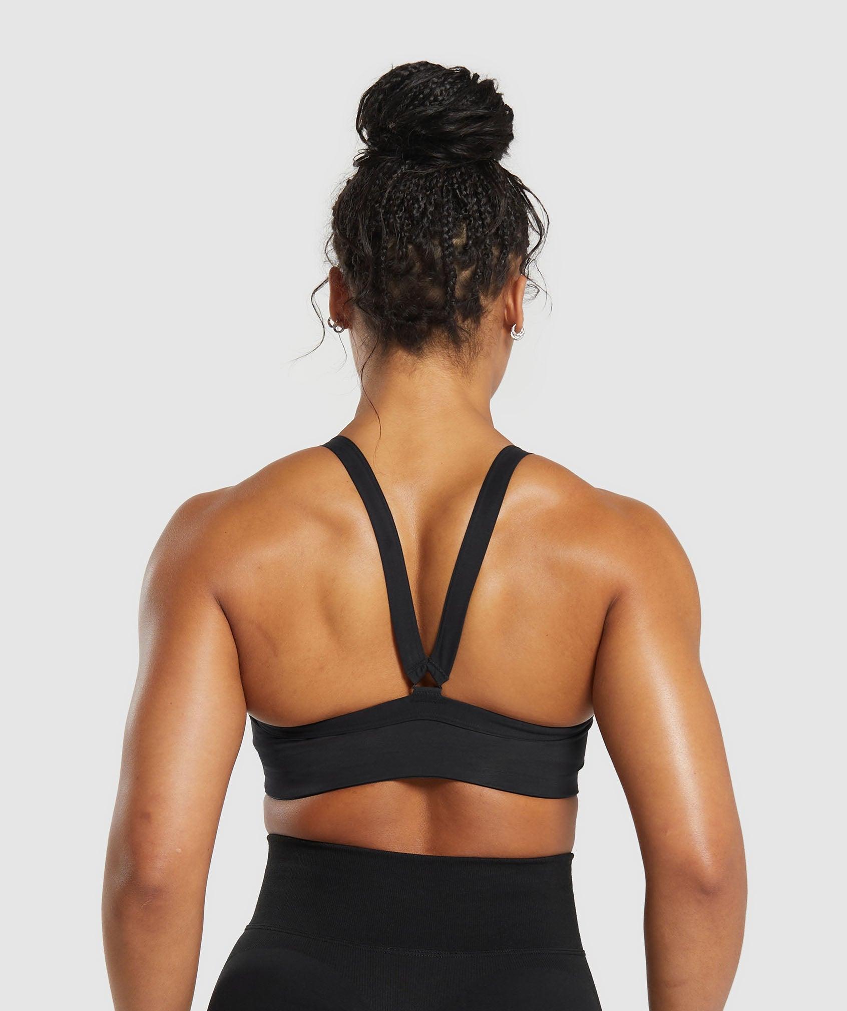 Gymshark Cotton Lifting Sports Bra - Black Female Product Image