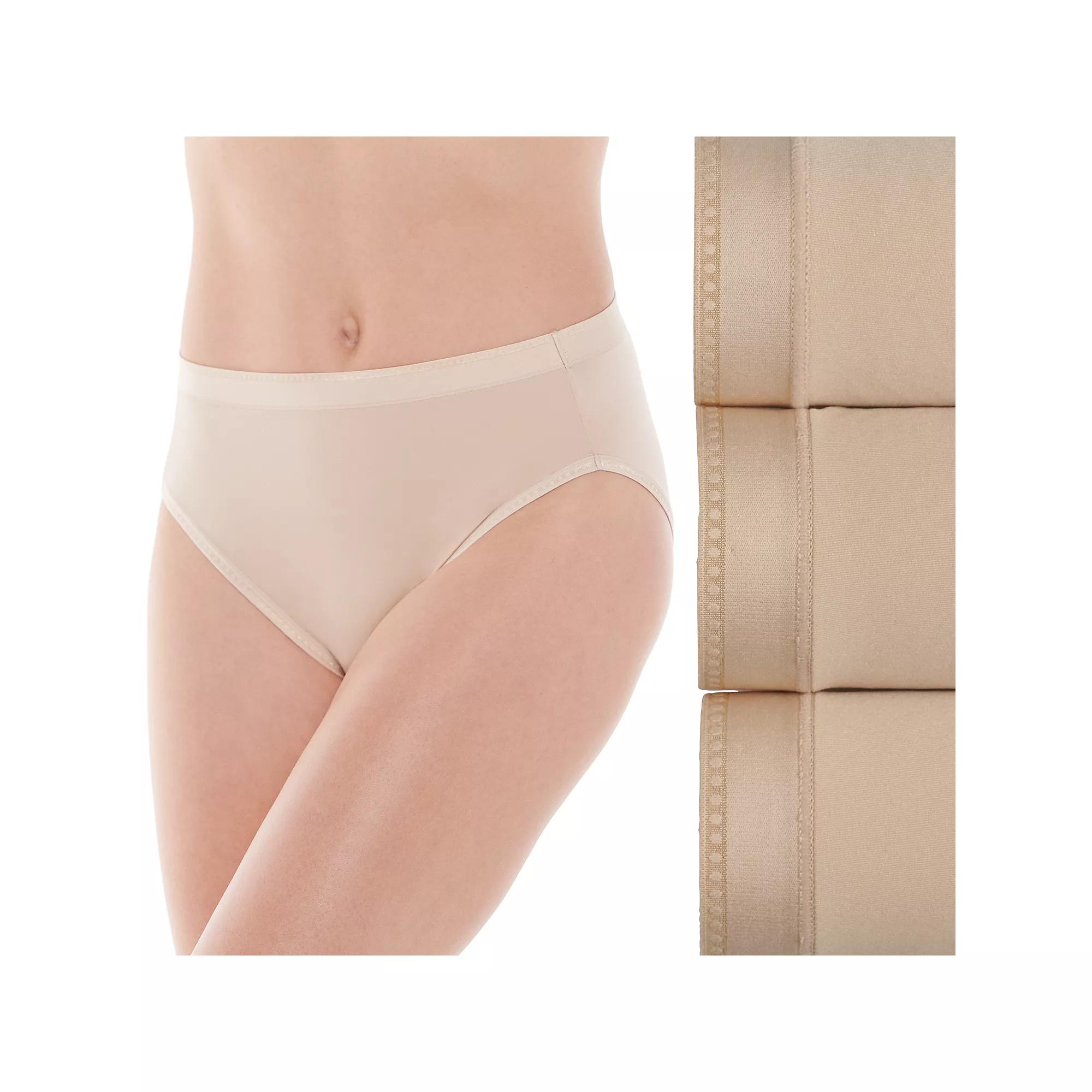 Women's Vanity Fair Lingerie® 3-Pack Comfort Where it Counts Hicut Panties 13464,  Product Image