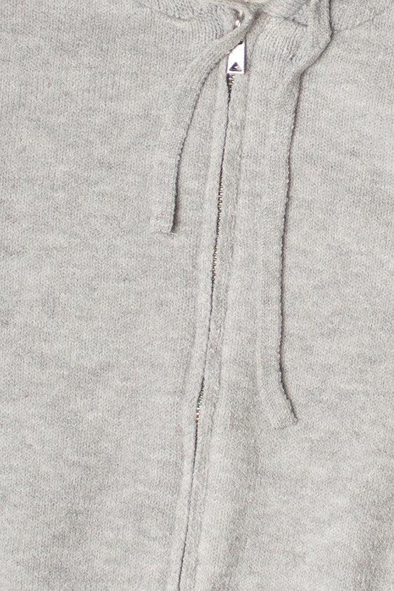 Crop Zip Up Hoodie Sweater Product Image