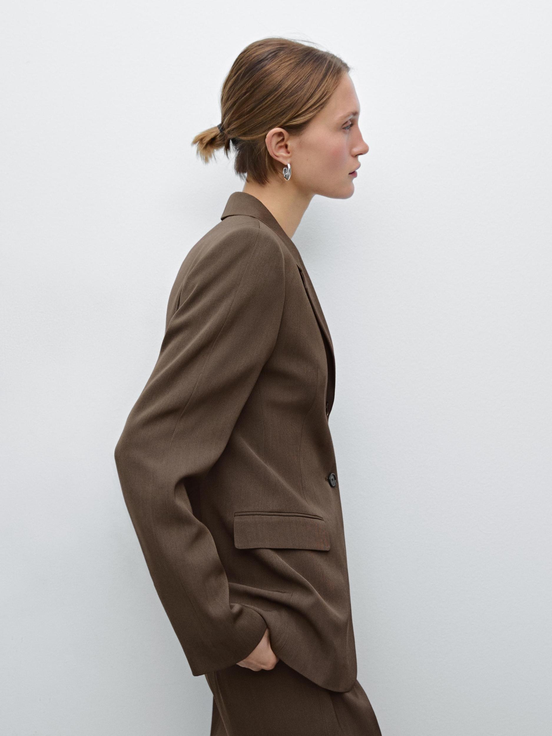 Fitted wool blend blazer Product Image