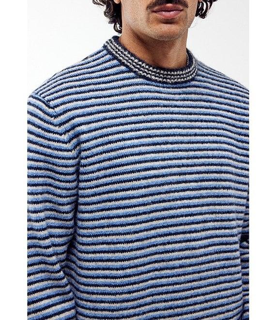 BDG Urban Outfitters Long Sleeve Micro Stripe Wool Blend Sweater Product Image