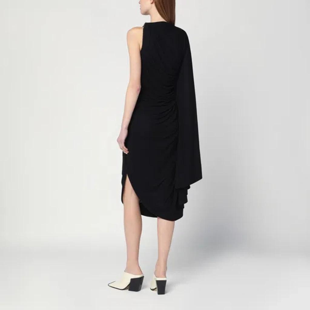 BOTTEGA VENETA Draped Dress In Black Product Image