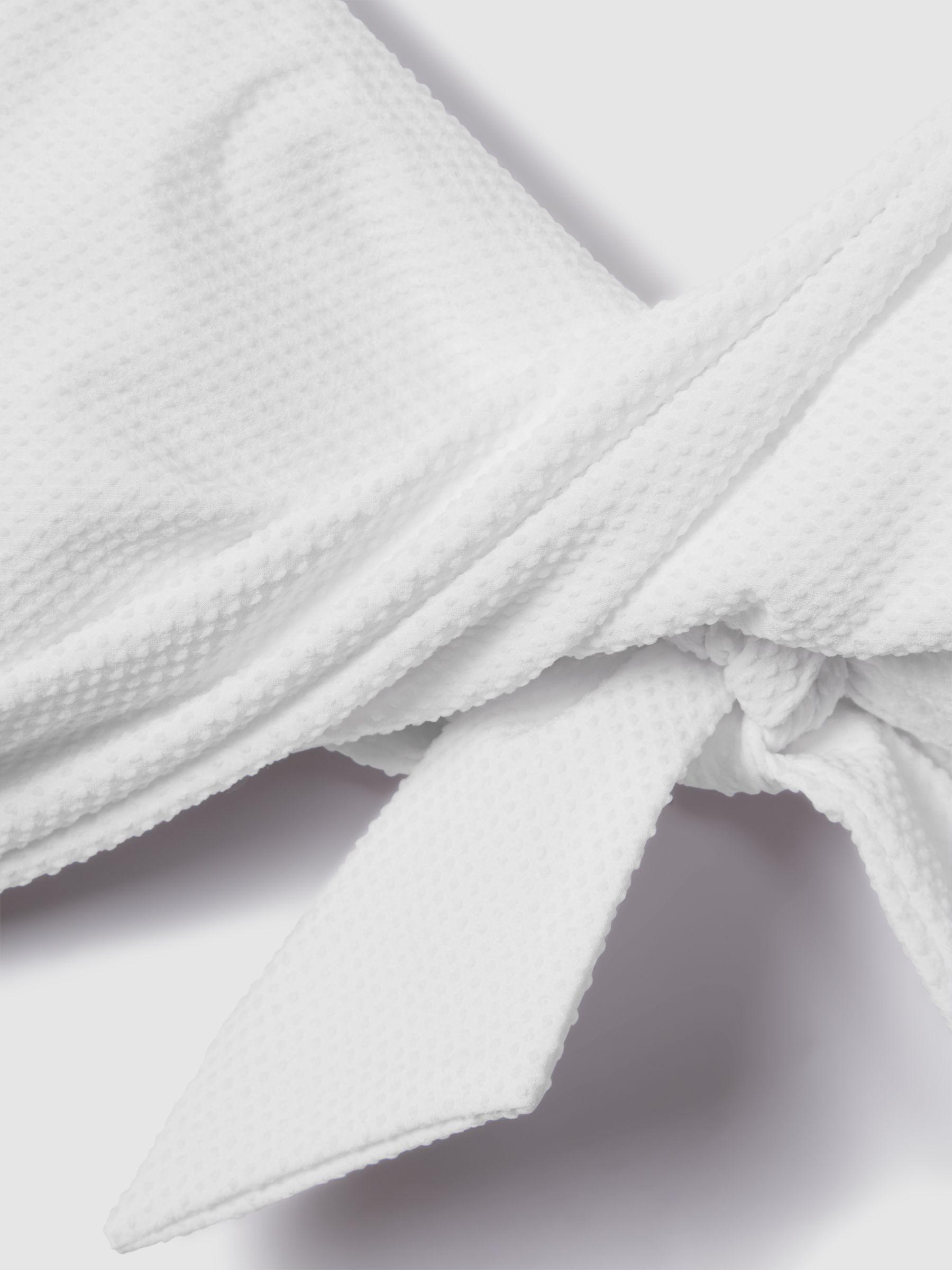 Textured Twist Front Bikini Top in White Product Image