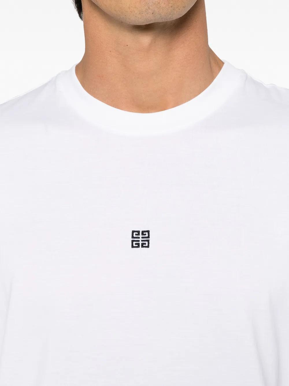 logo-embroidered cotton T-shirt Product Image