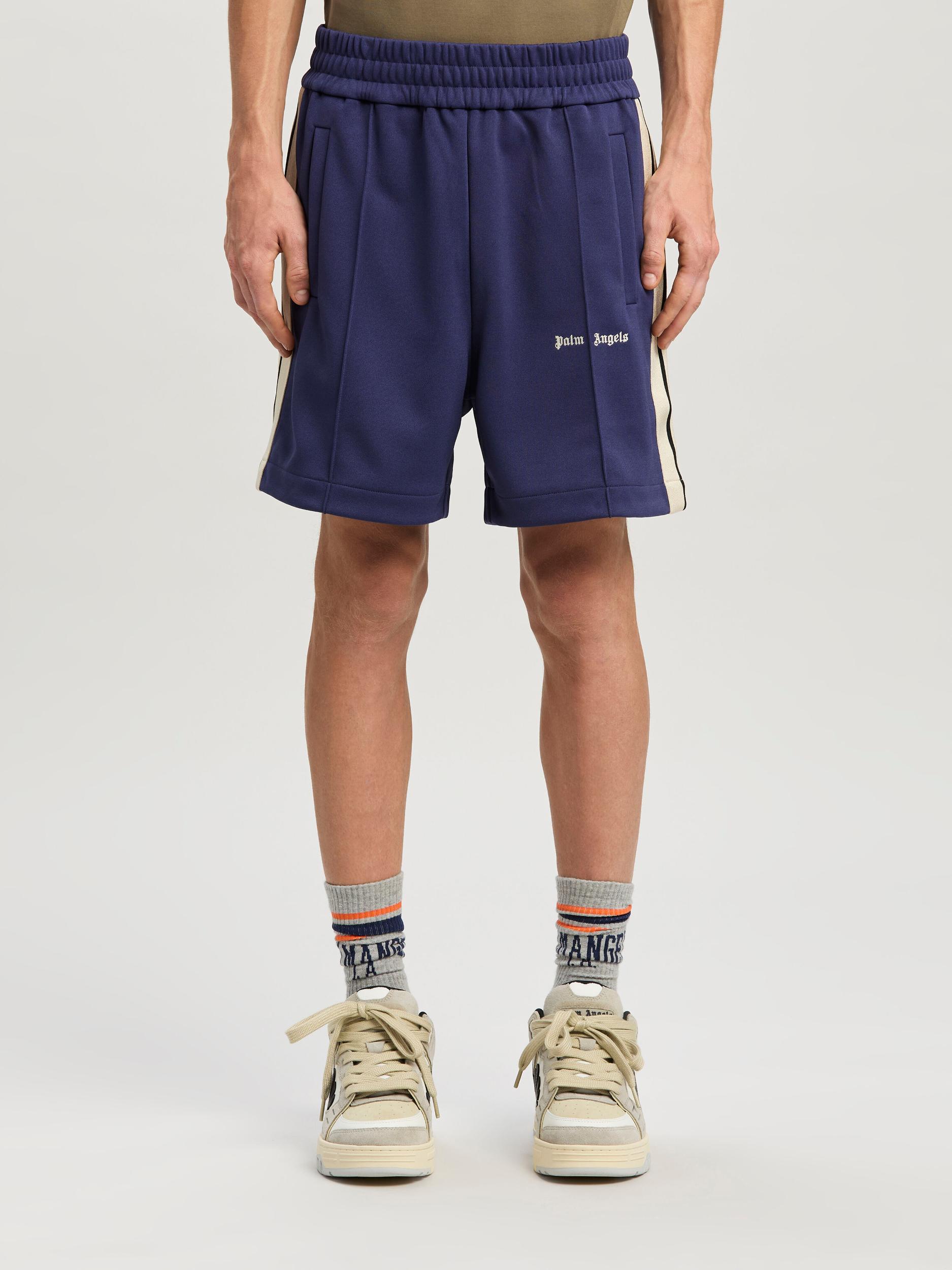 Classic Logo Track Shorts Navy Blue  Off Product Image