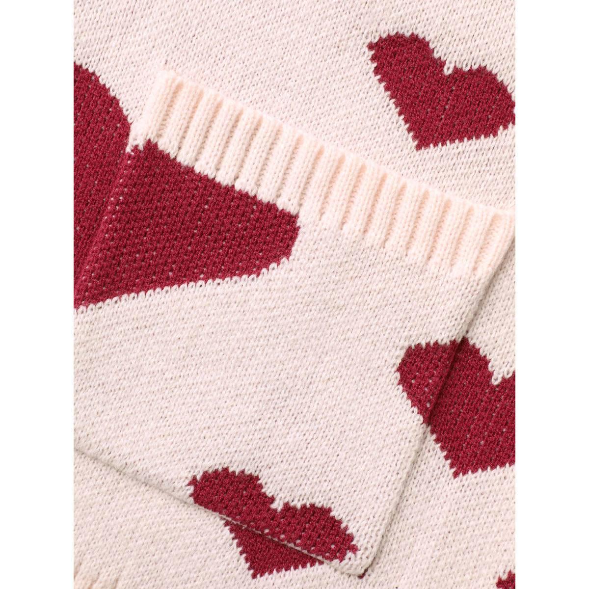 Plus Size Hearts Out Embroidered Pockets Cardigan MistyRose Women Casual Loose Long Sleeve Everyday Cardigans BloomChic 10/M Product Image