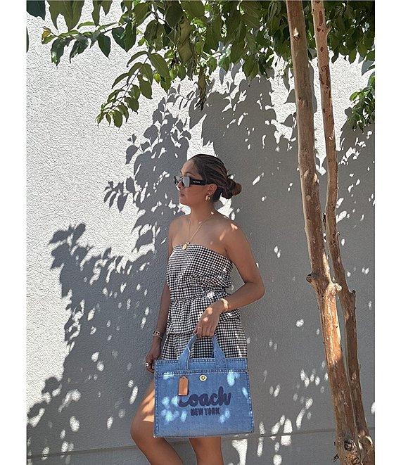 Gianni Bini Elle Gingham Mid Rise Coordinating Bloomer Shorts Product Image