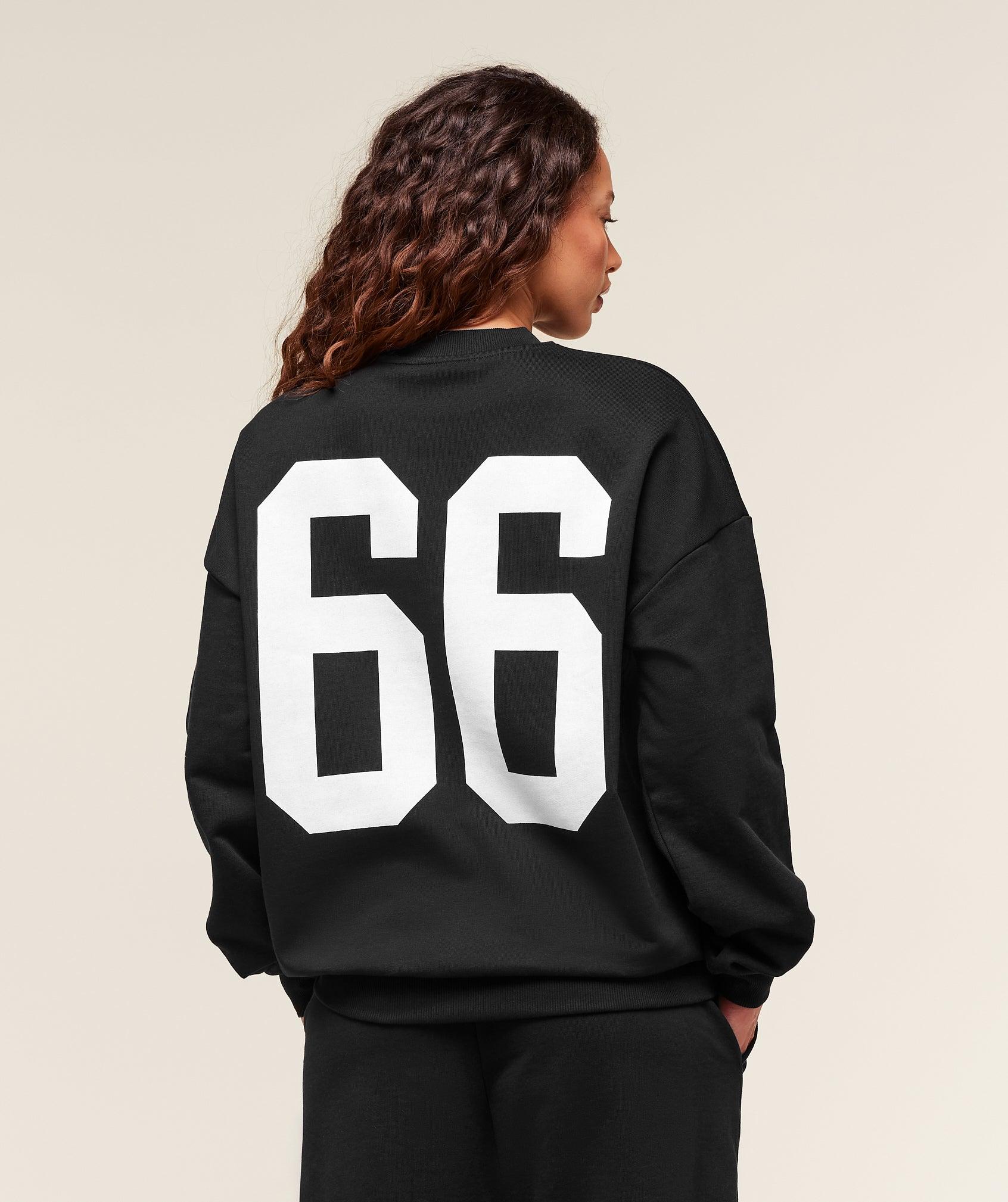 Gymshark Campus Graphic Pullover - Black Female Product Image