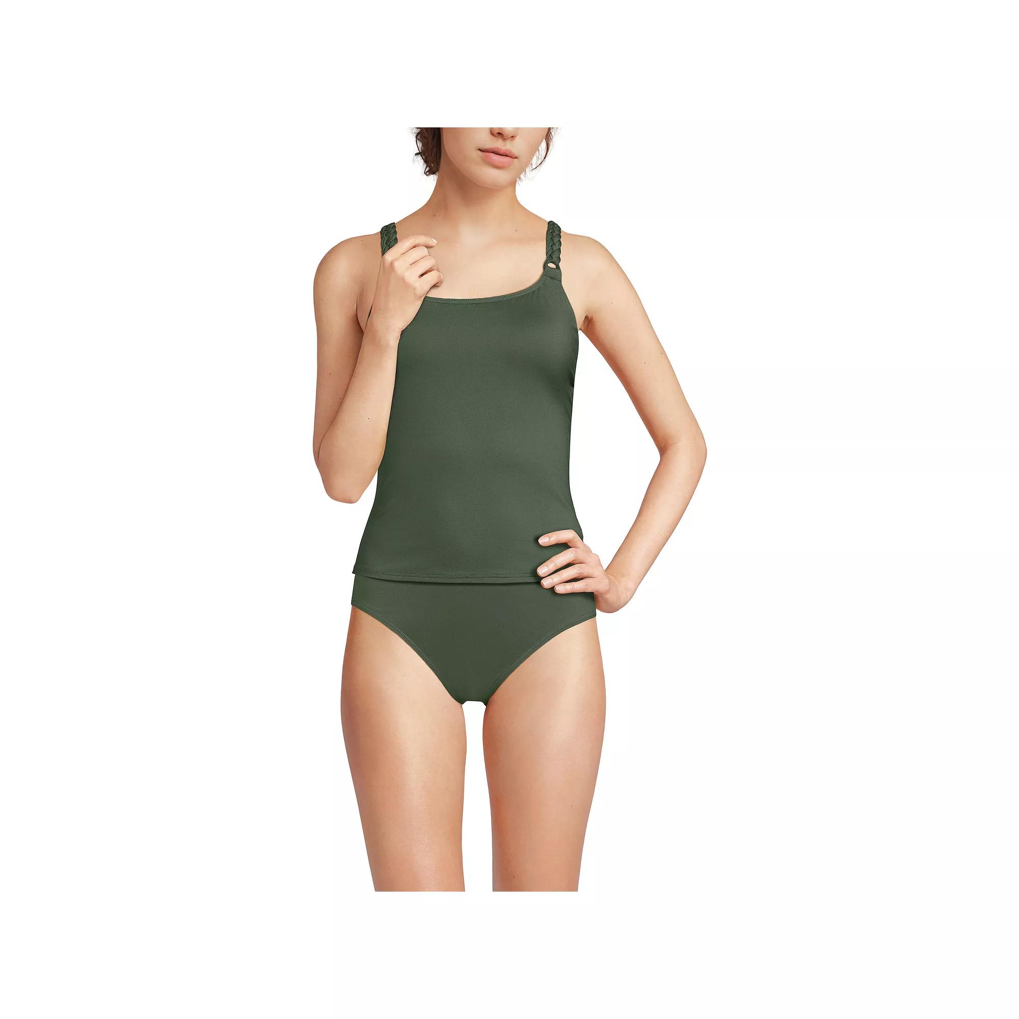 Women's Lands' End Crochet High Neck Tankini Top,  Product Image