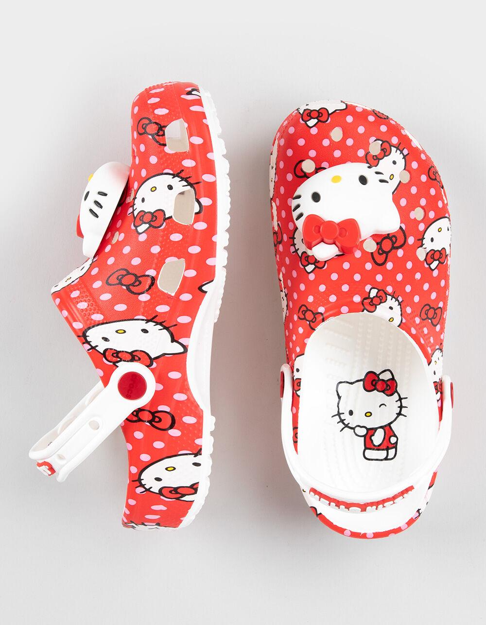 CROCS x Hello Kitty Womens Classic Clogs - RED Product Image