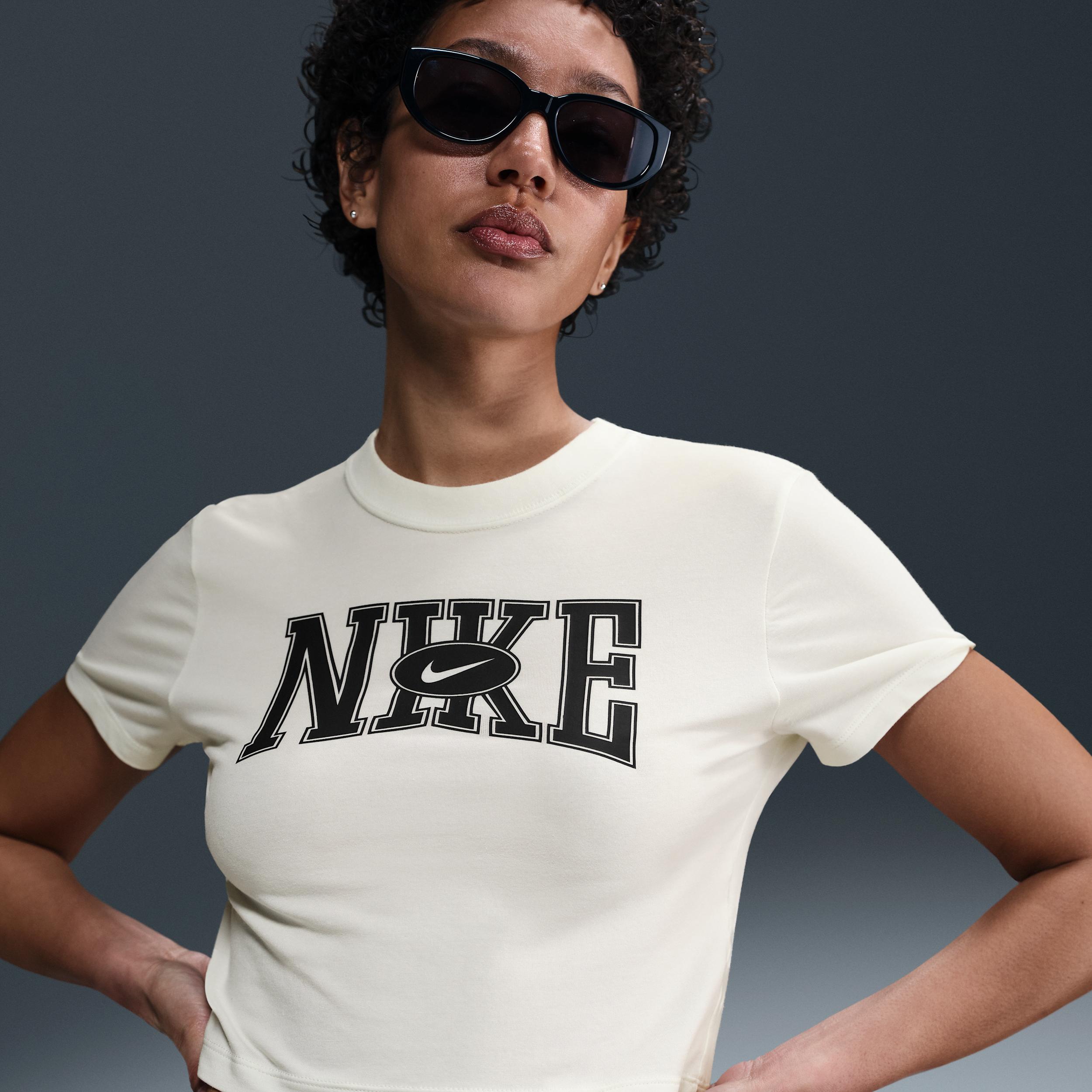 Womens Nike Sportswear Slim Cropped T-Shirt | HQ1709-133 Product Image