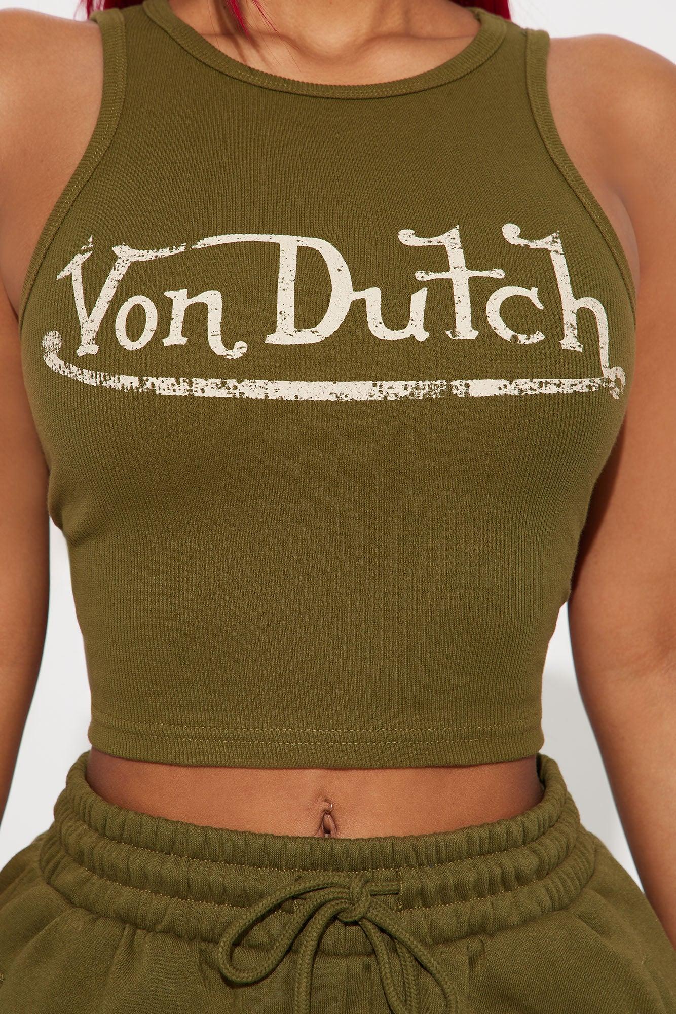 Von Dutch Vintage Tank Top - Olive Product Image