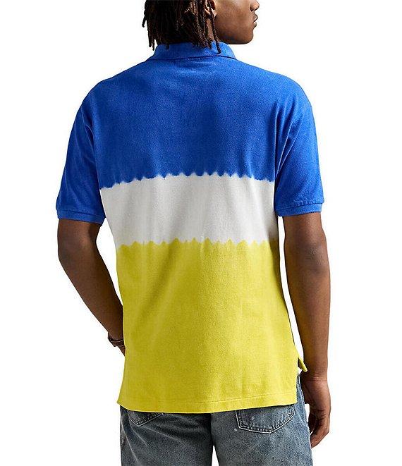 Polo Ralph Lauren Classic Fit Dip-Dyed Mesh Short Sleeve Polo Shirt Product Image