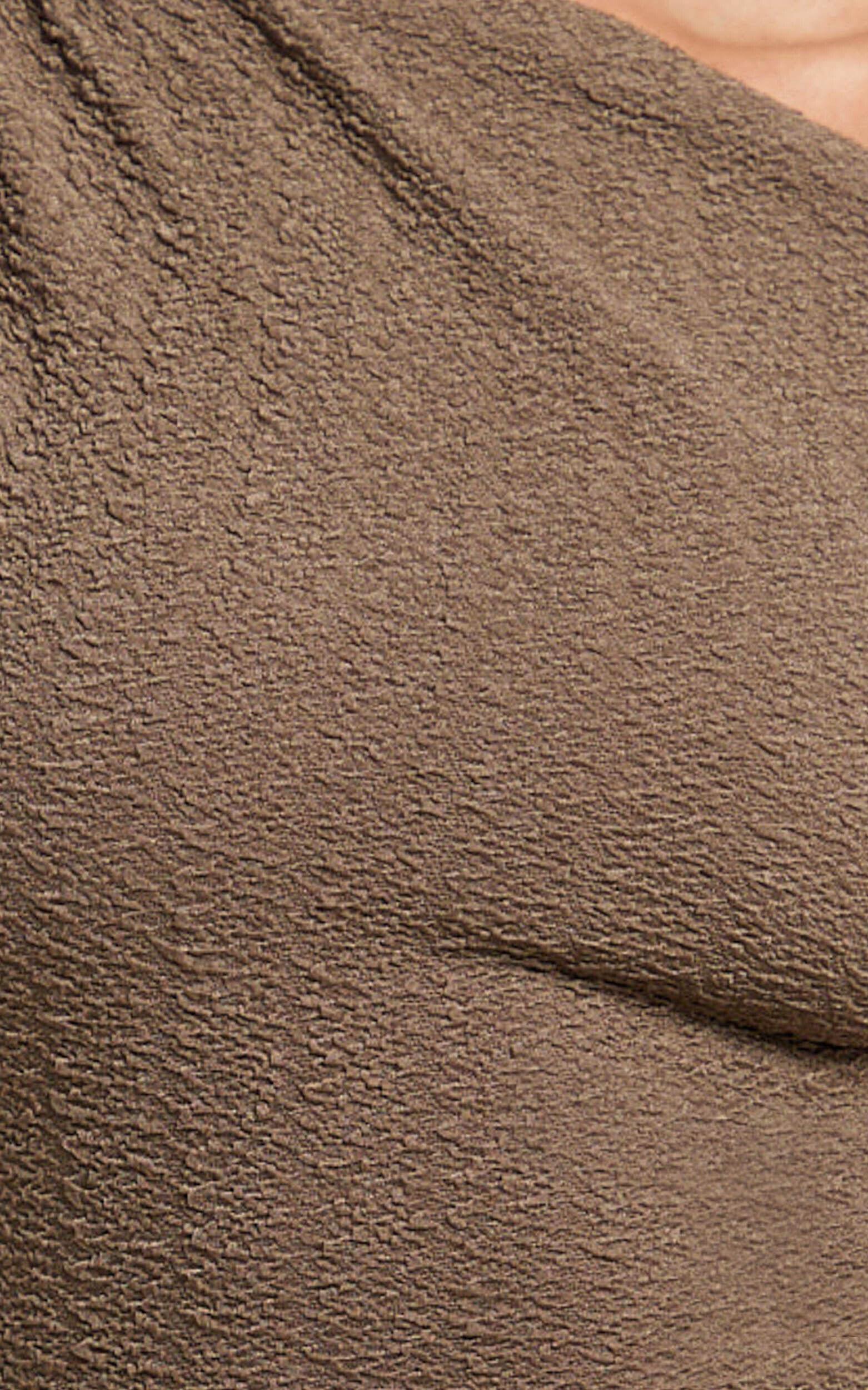 Clementine Maxi Dress - Tip Shoulder Ruched Bodycon Dress in Chocolate Product Image