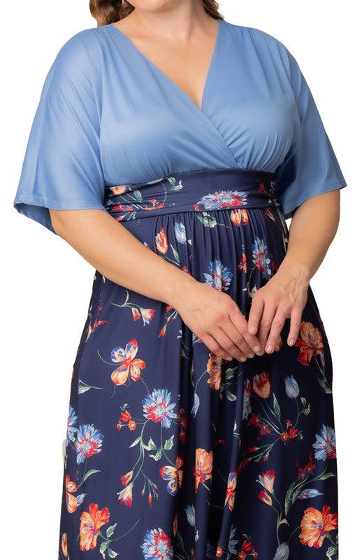 Havana Color Block Maxi Dress - Plus Product Image