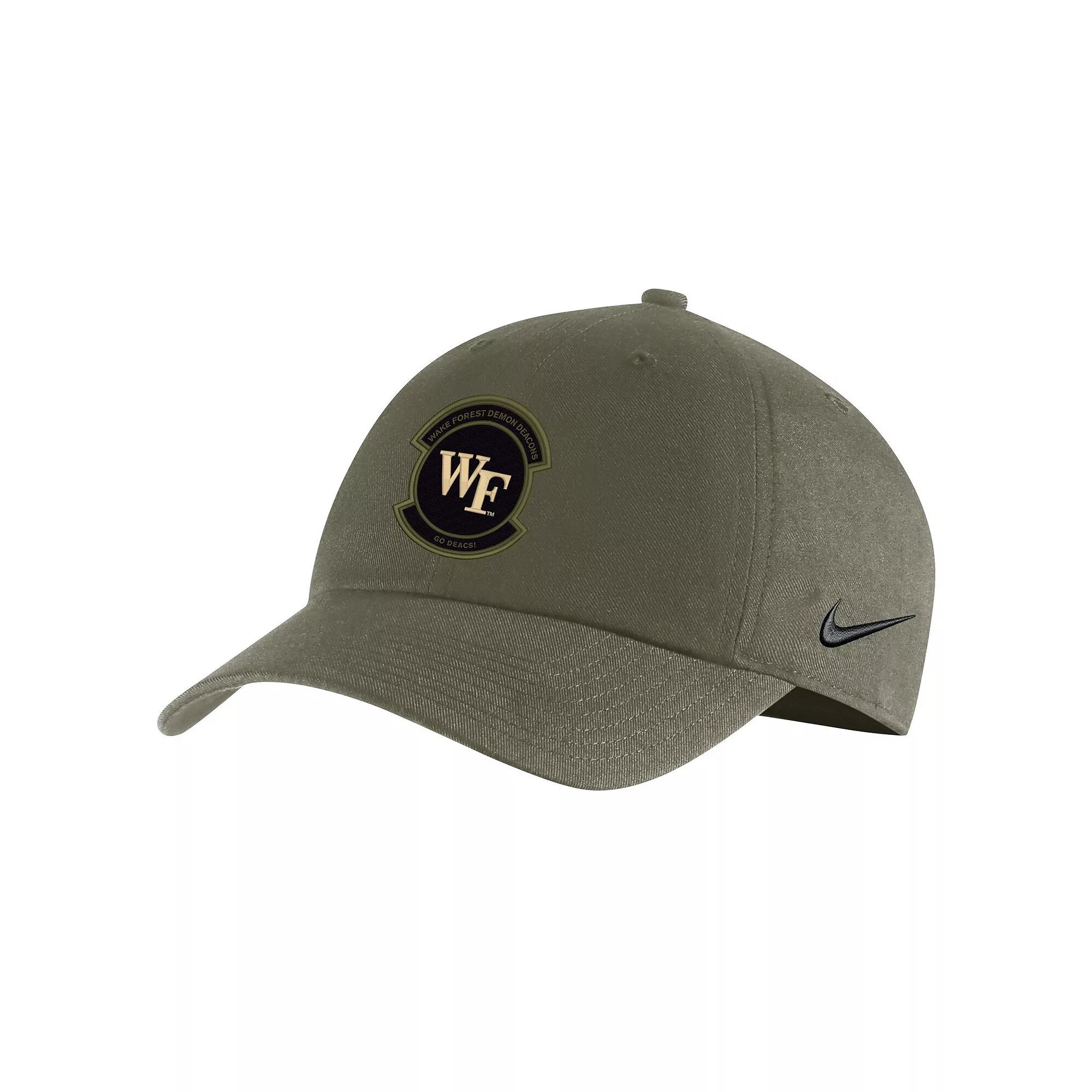 Mens Nike Olive Wake Forest Demon Deacons Military Pack Heritage86 Adjustable Hat Product Image