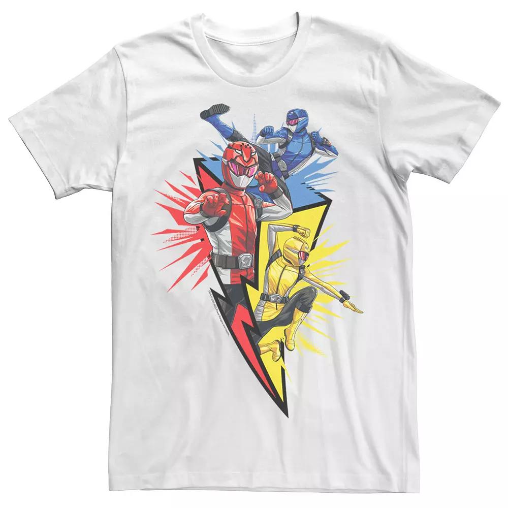 Men's Power Rangers Lightning Bolt Trio Tee,  Product Image