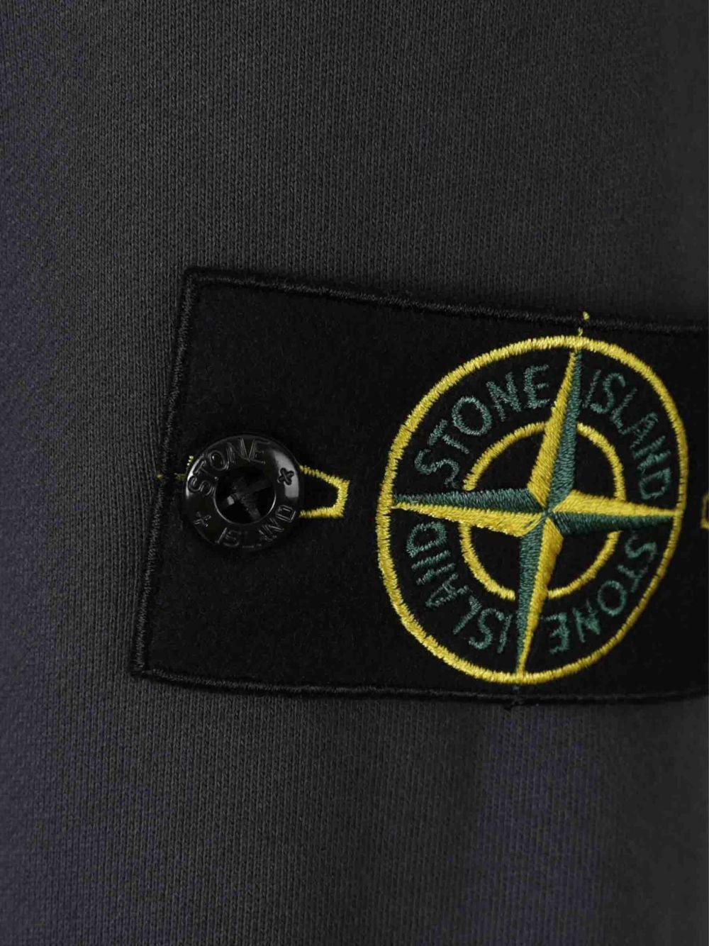 Compass-badge cotton sweatshirt Product Image