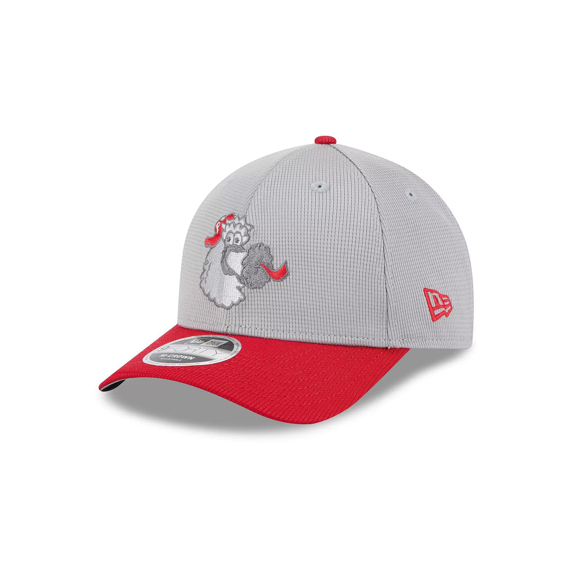 Men's New Era  Gray/Red Philadelphia Phillies 2025 Batting Practice 9FORTY M-Crown Adjustable Hat, Grey Product Image