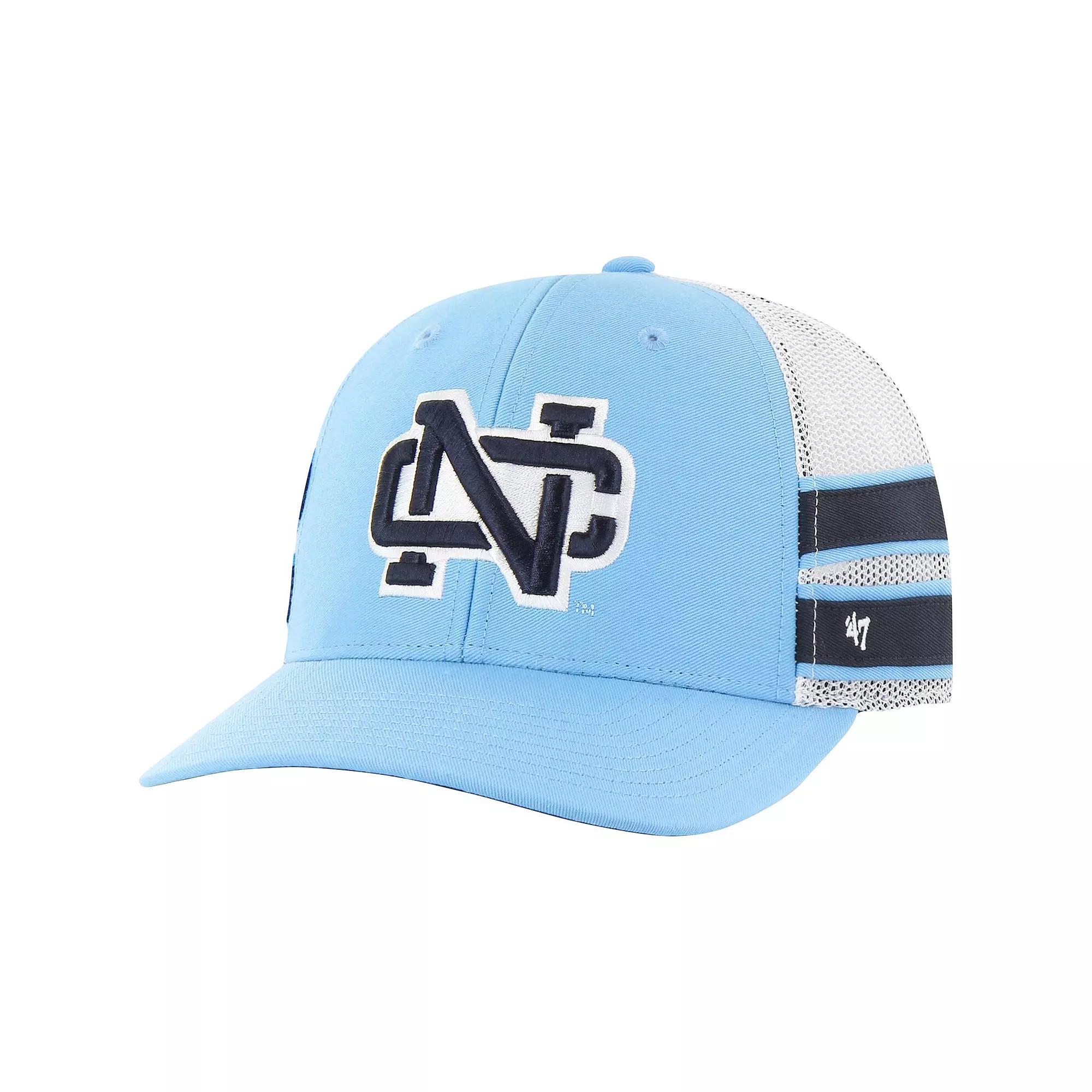 Men's '47 Carolina Blue North Carolina Tar Heels Straight Eight Adjustable Trucker Hat, Light Product Image