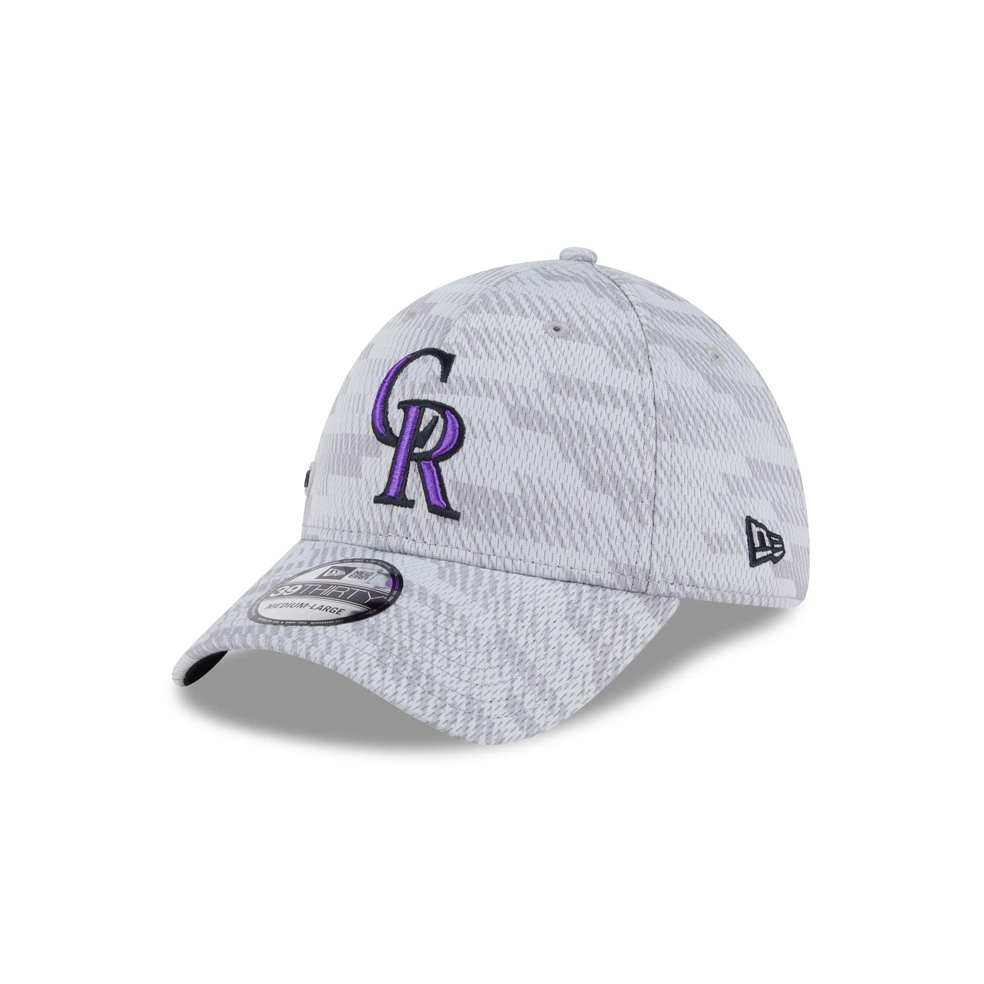 Colorado Rockies 2025 Clubhouse Gray 39THIRTY Stretch Fit Male Product Image