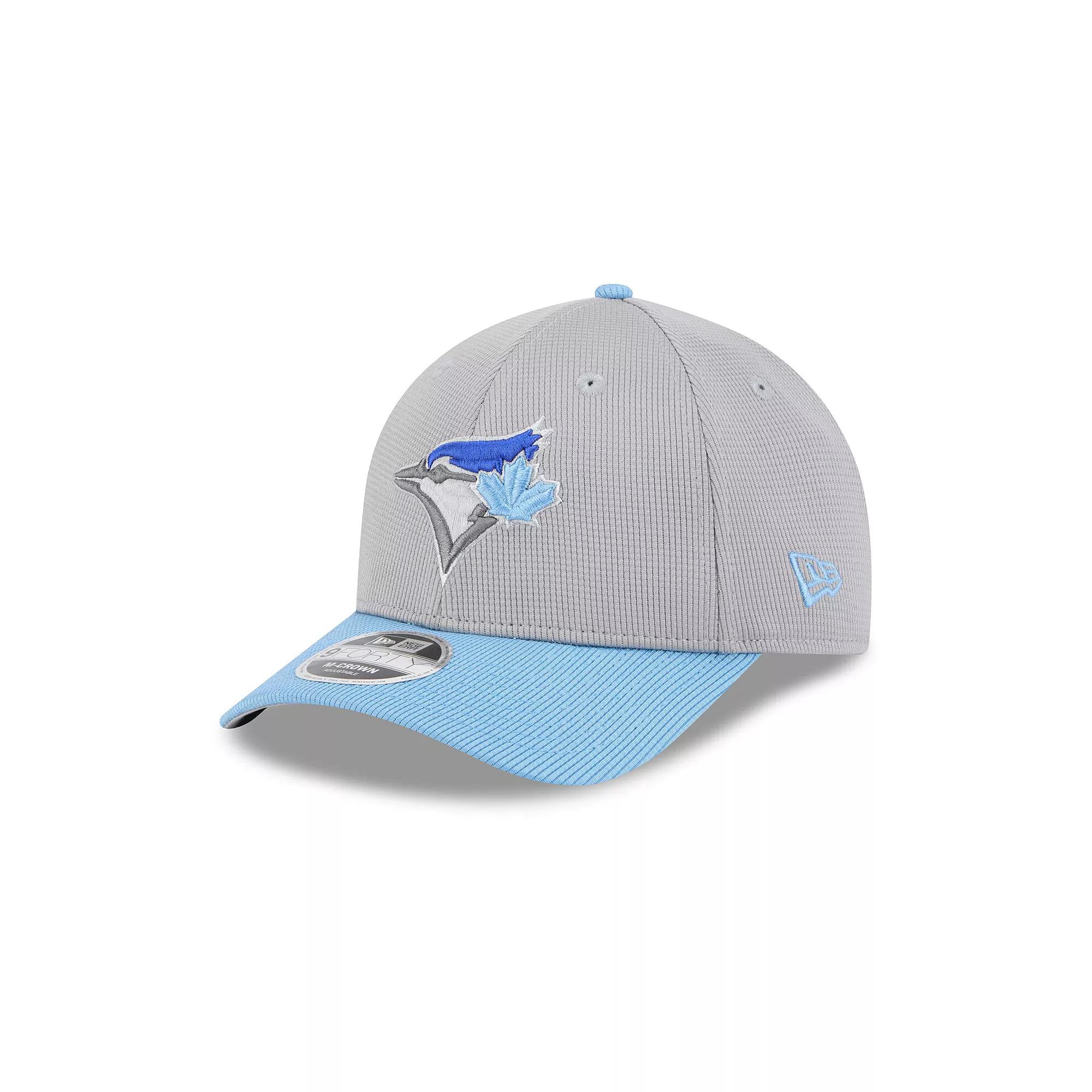 Men's New Era  Gray/Powder Blue Toronto Blue Jays 2025 Batting Practice 9FORTY M-Crown Adjustable Hat, Jay Grey Product Image