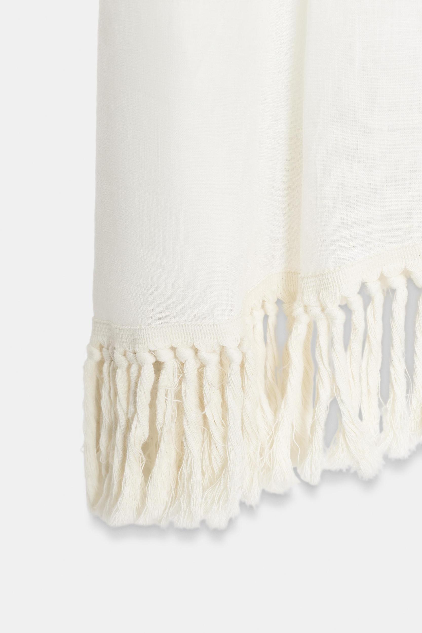 ZW COLLECTION FRINGED LINEN DRESS Product Image